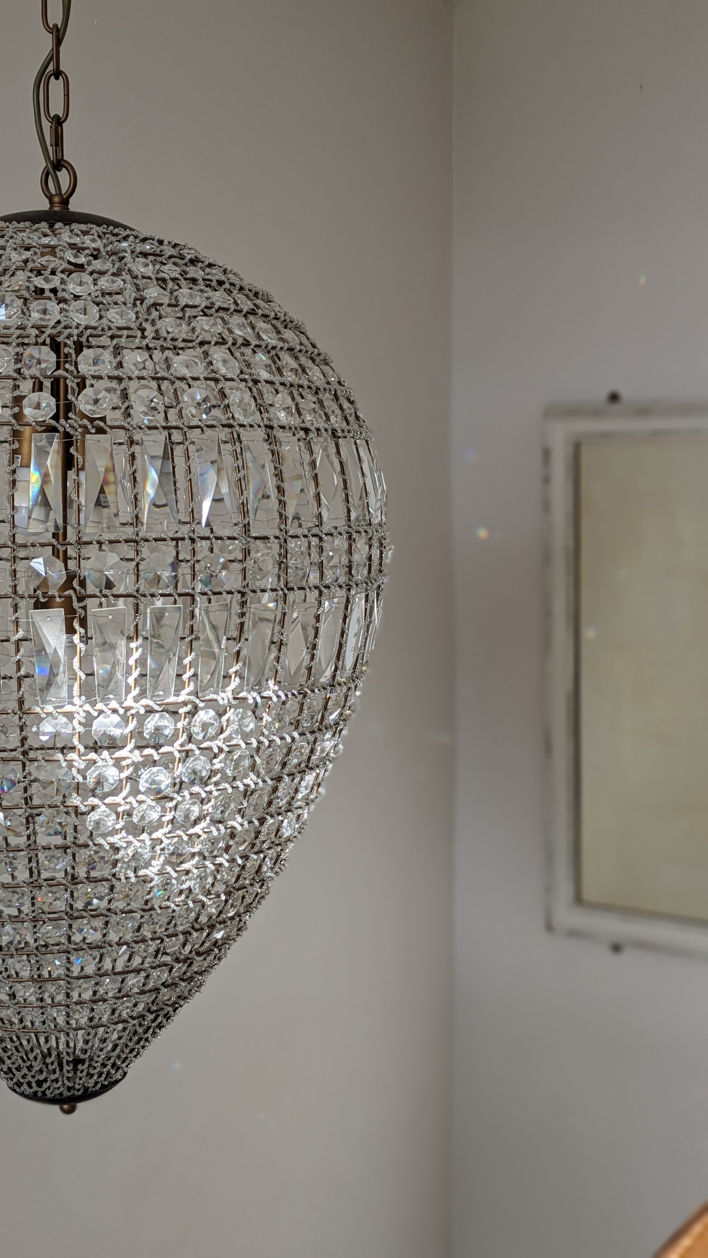 Clayfield Farmhouse crystal chandelier