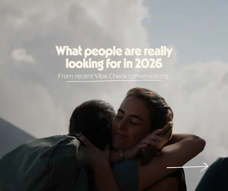 The year isn&rsquo;t over yet ☝🏼
but these conversations have already started.

Over the past two weeks, we&rsquo;ve been meeting with people who are already thinking about how they want to work, travel, and live in 2026.

🧿They talk about routine.