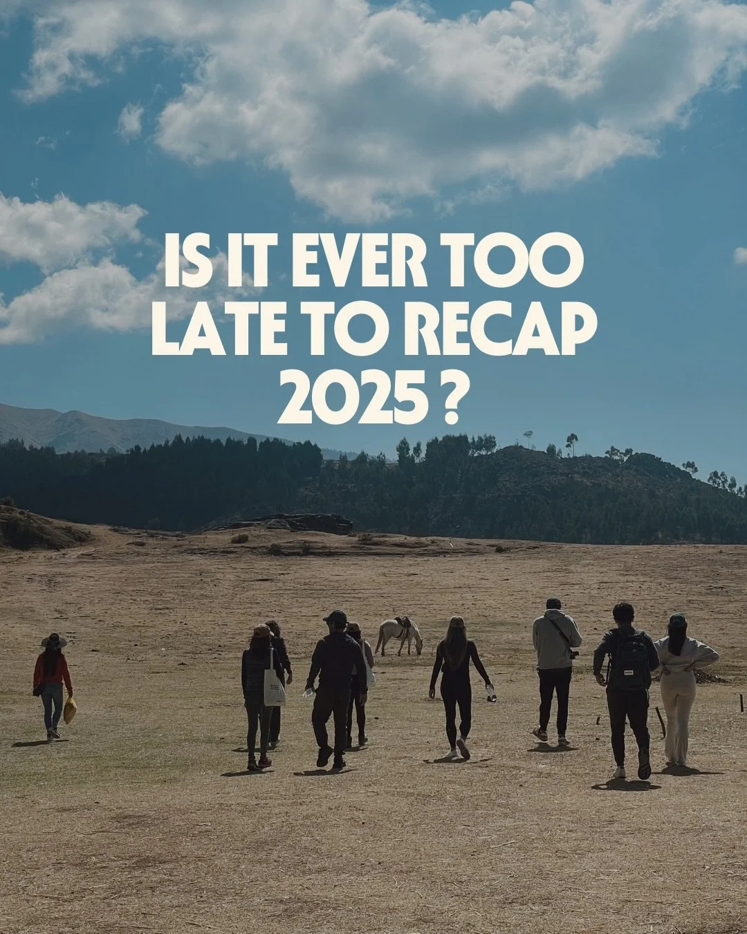 Is it ever too late for a recap?

We took the last days of December to slow down,
rest, reconnect, and look back at what 2025 actually meant.

It was a year of movement, learning, community,
and practicing the life we invite others into: 

working re