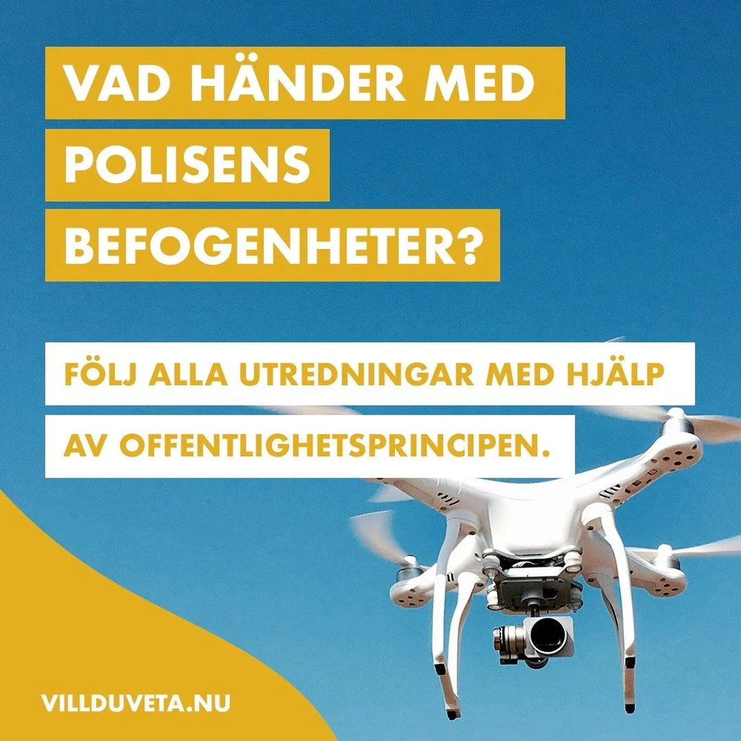 Vad h&auml;nder med polisens befogenheter? #villduveta #offentlighetsprincipen