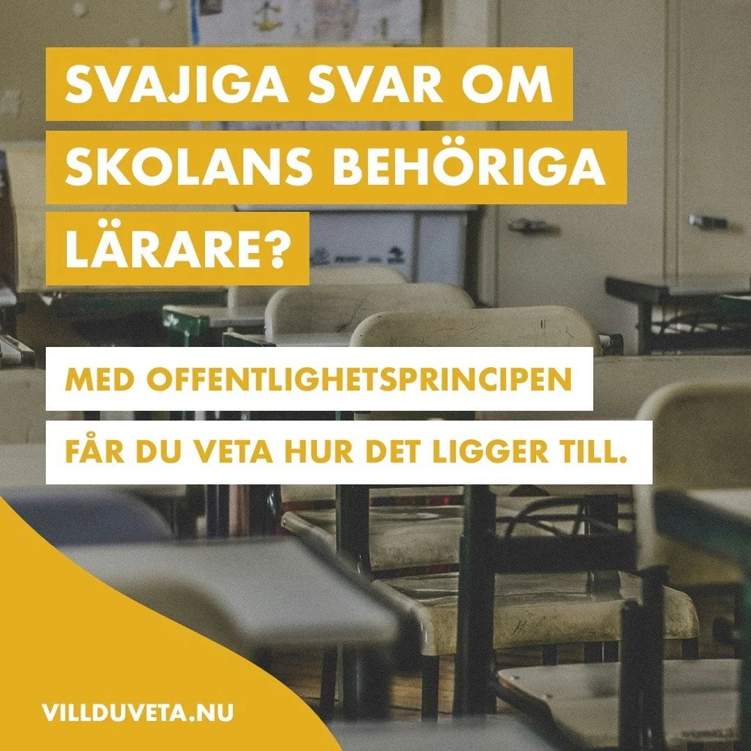 Vem jobbar med dina barn? #villduveta #offentlighetsprincipen
