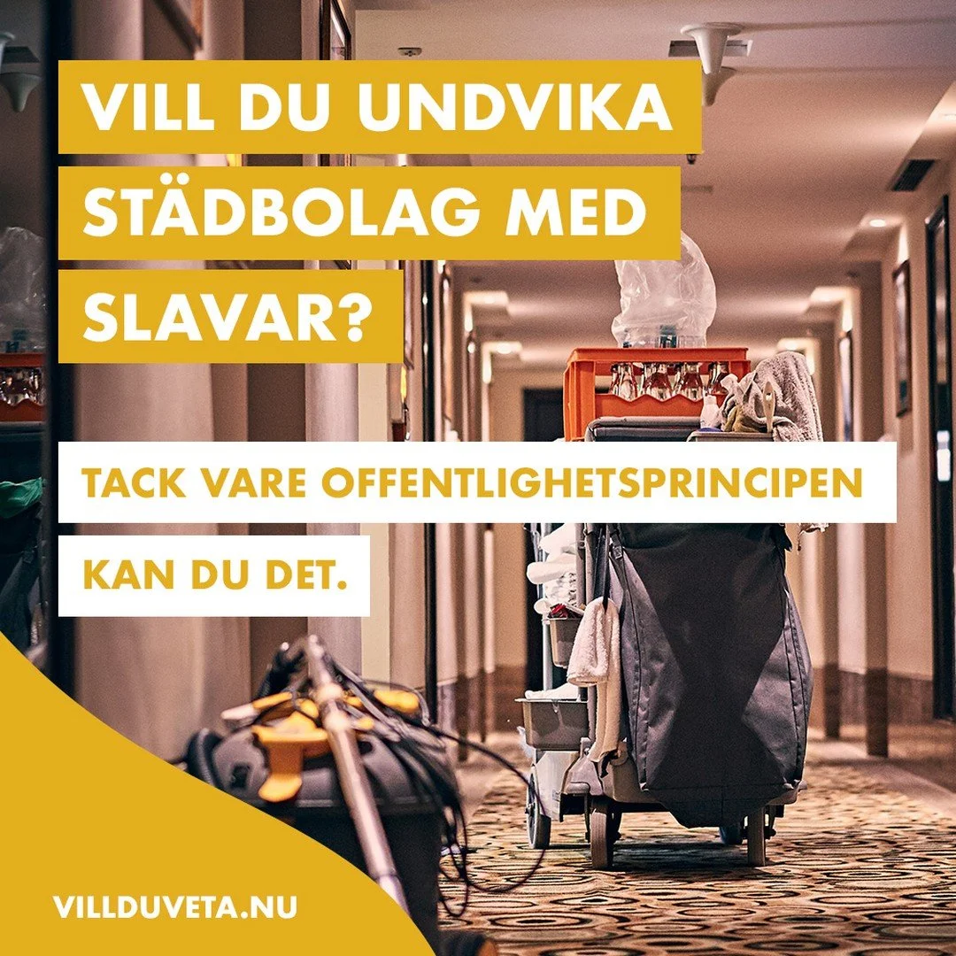 Vem st&auml;dar p&aring; kontoret? #villduveta #offentlighetsprincipen