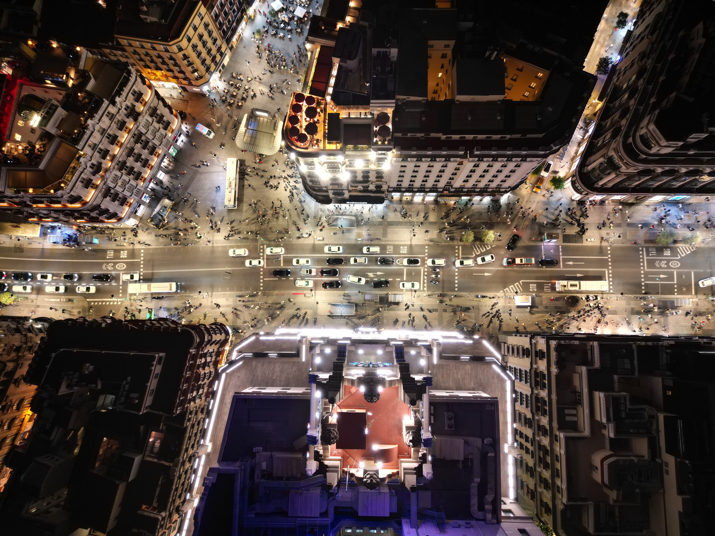 Drone City at night 