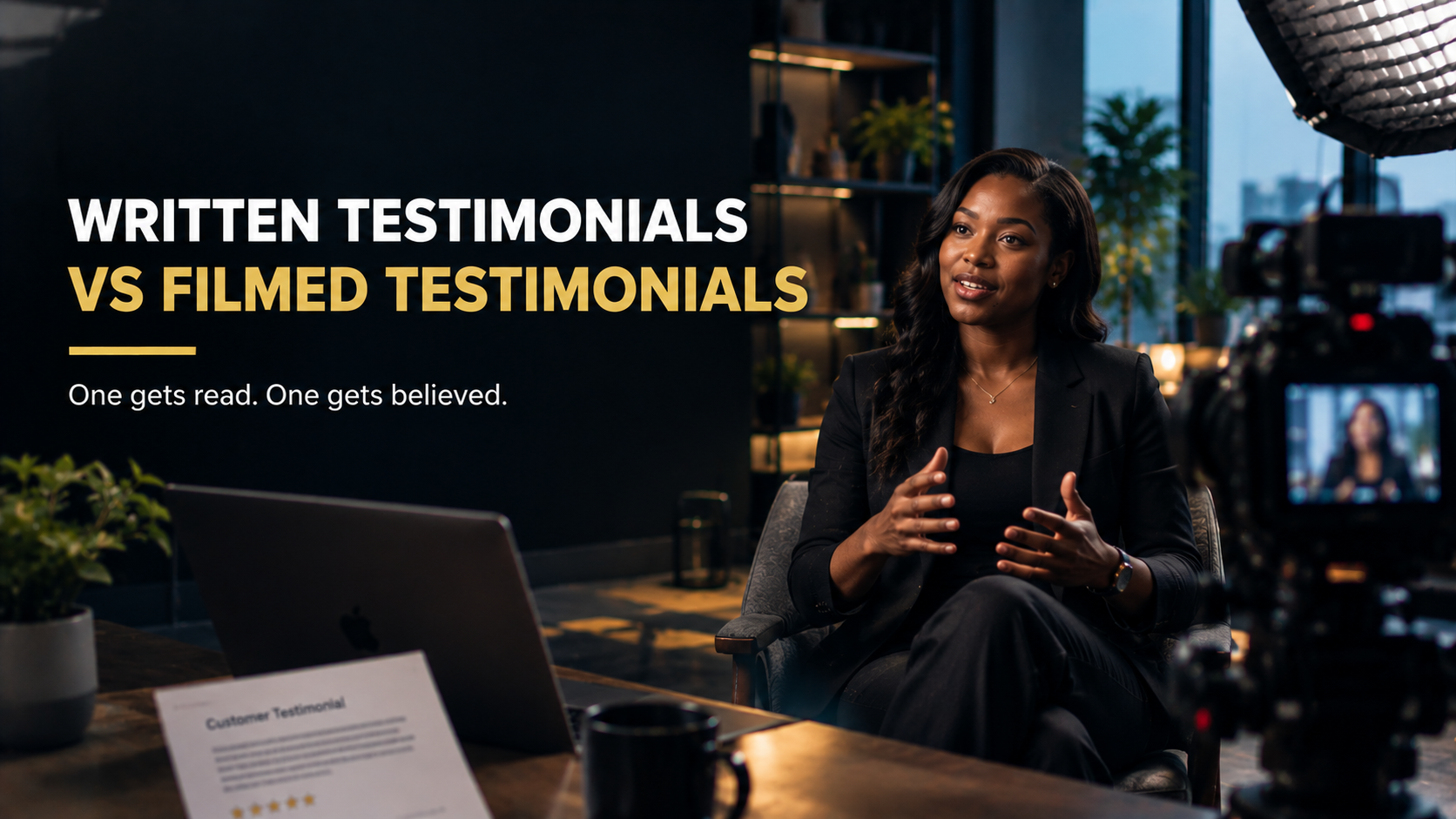 WRITTEN TESTIMONIALS VS FILMED TESTIMONIALS
