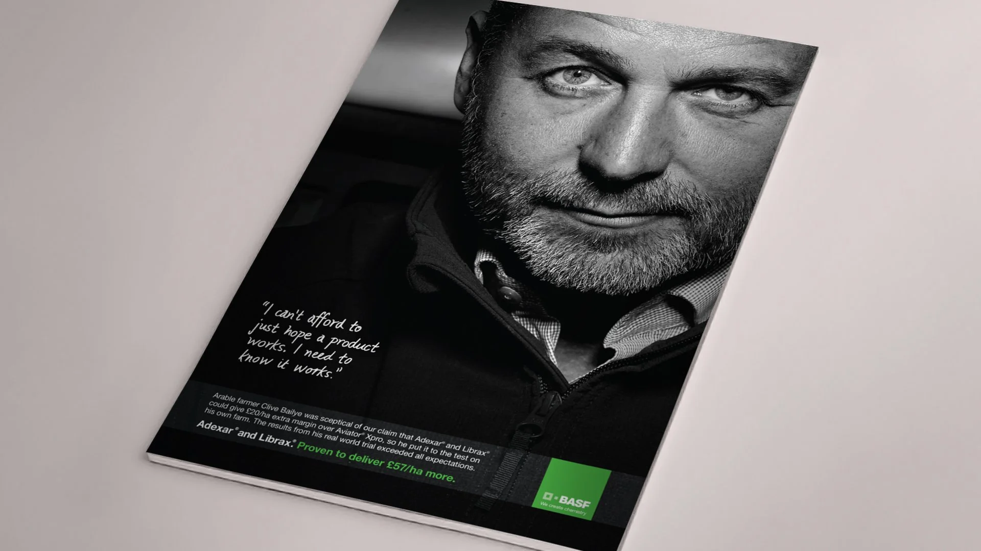 Black and White photography - Ads with lighting and craft, art direction creativity.