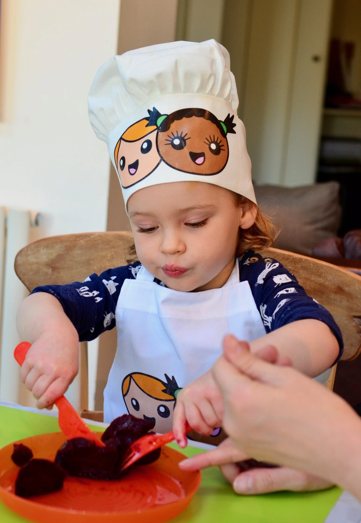 Child being an adventurous eater