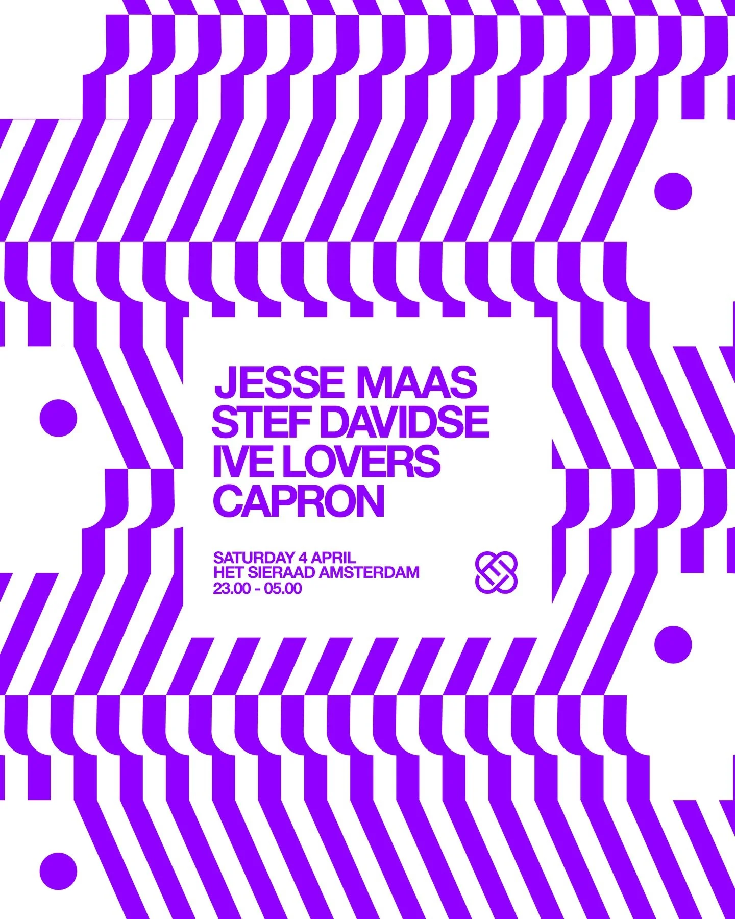 Prepare yourself for some heavy tunes at Het Sieraad Amsterdam. We&rsquo;ll see you soon on April 4th.