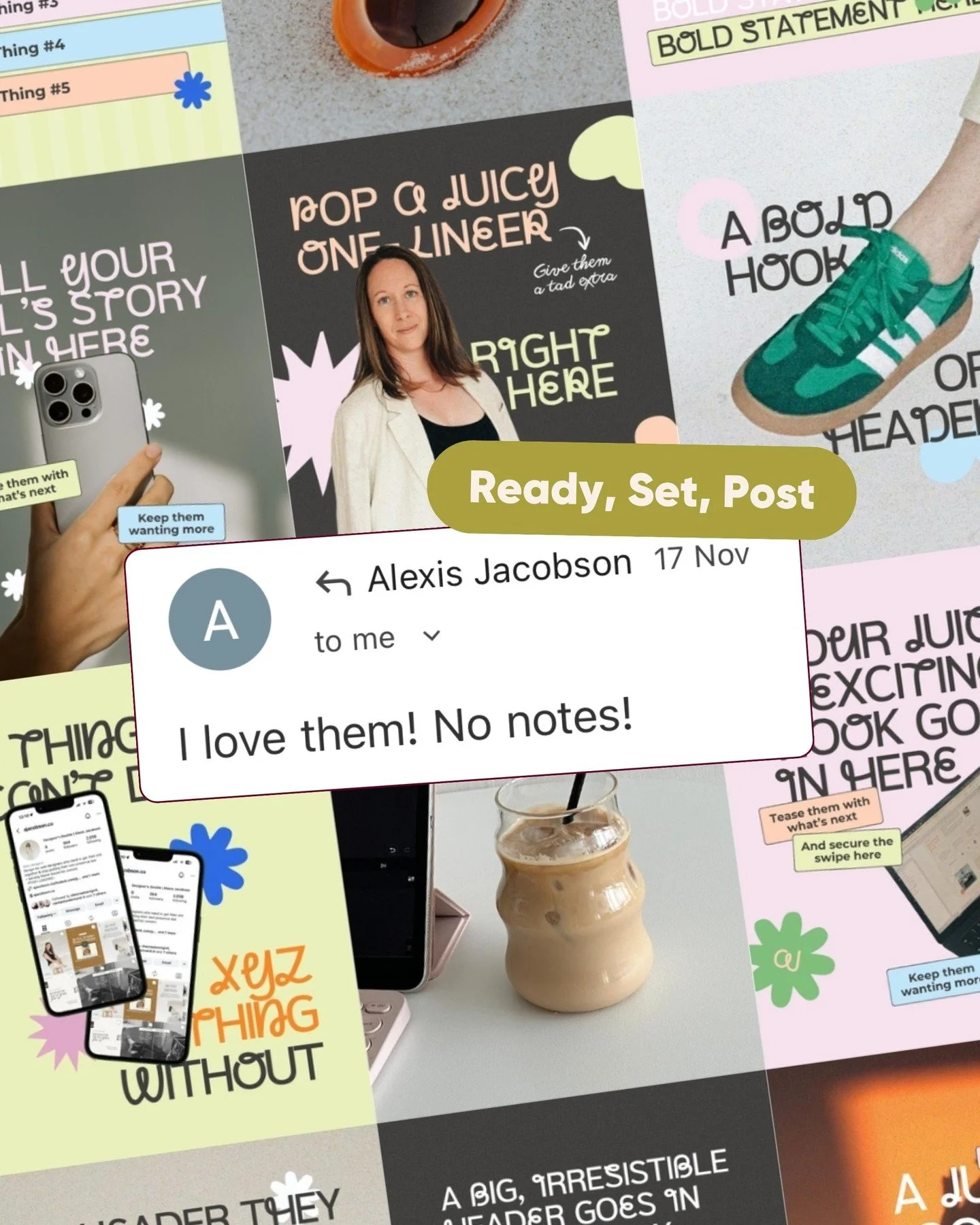 Working on @ajacobson.co&rsquo;s Ready, Set, Post templates was a DREAM 🫧

Comment RSP for your feed upgrade (now booking for January + February 2026).