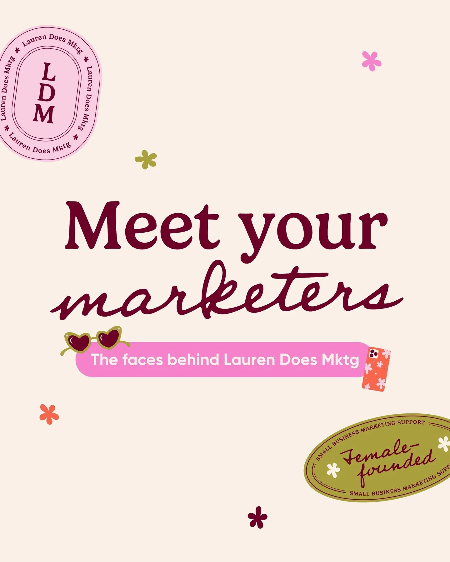 It feels like the perfect time for a little reintroduction with Liam joining the team, so hey...

We're the faces behind Lauren Does Mktg (also a little family) &amp; we can't wait to work with you on your marketing in 2026 🥳

Say hey in the comment