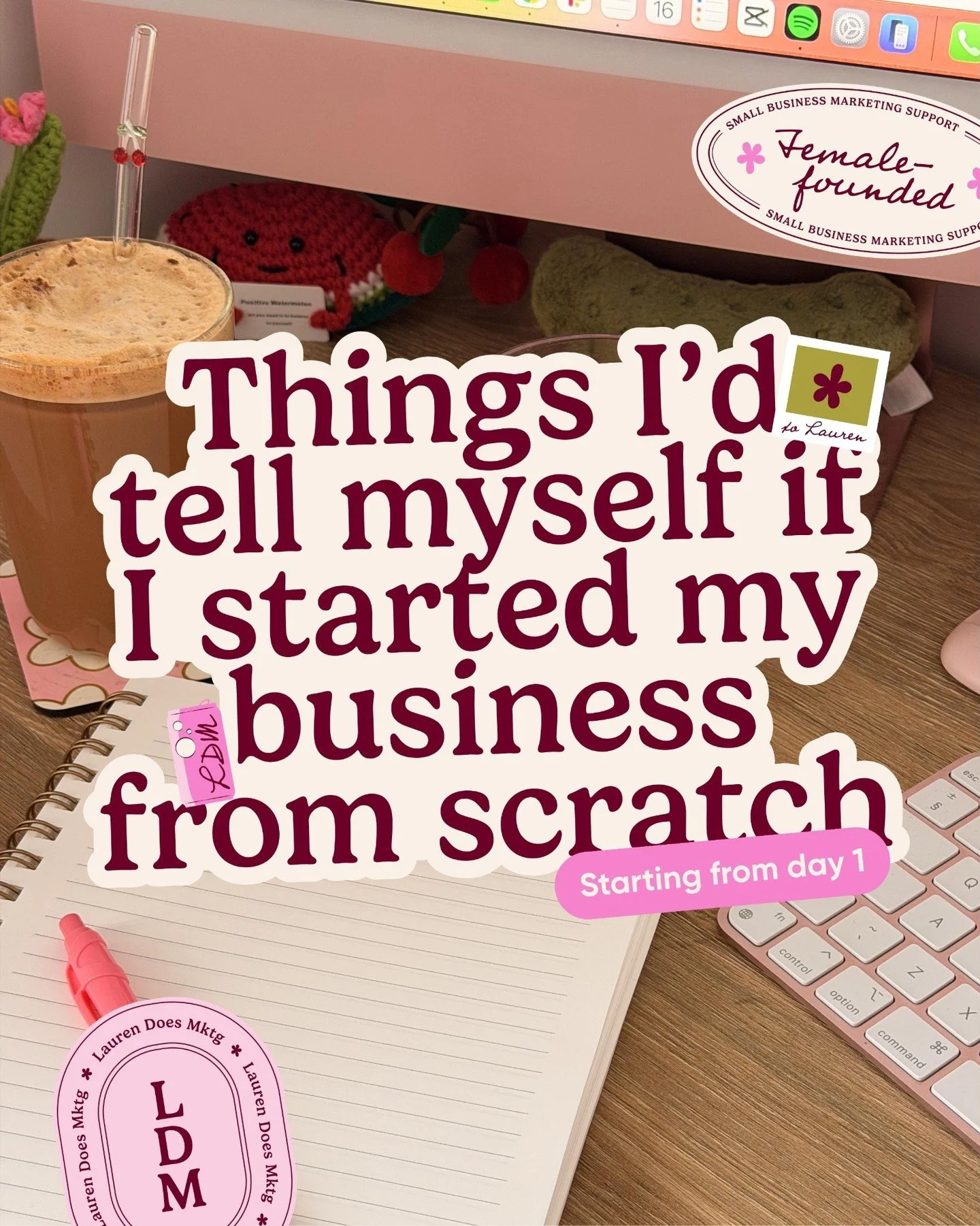 There are sooo many things I&rsquo;d do differently if I were to start my businesses all over again 🍒 but these 5 take the top spot!

🪩 What would you do differently?