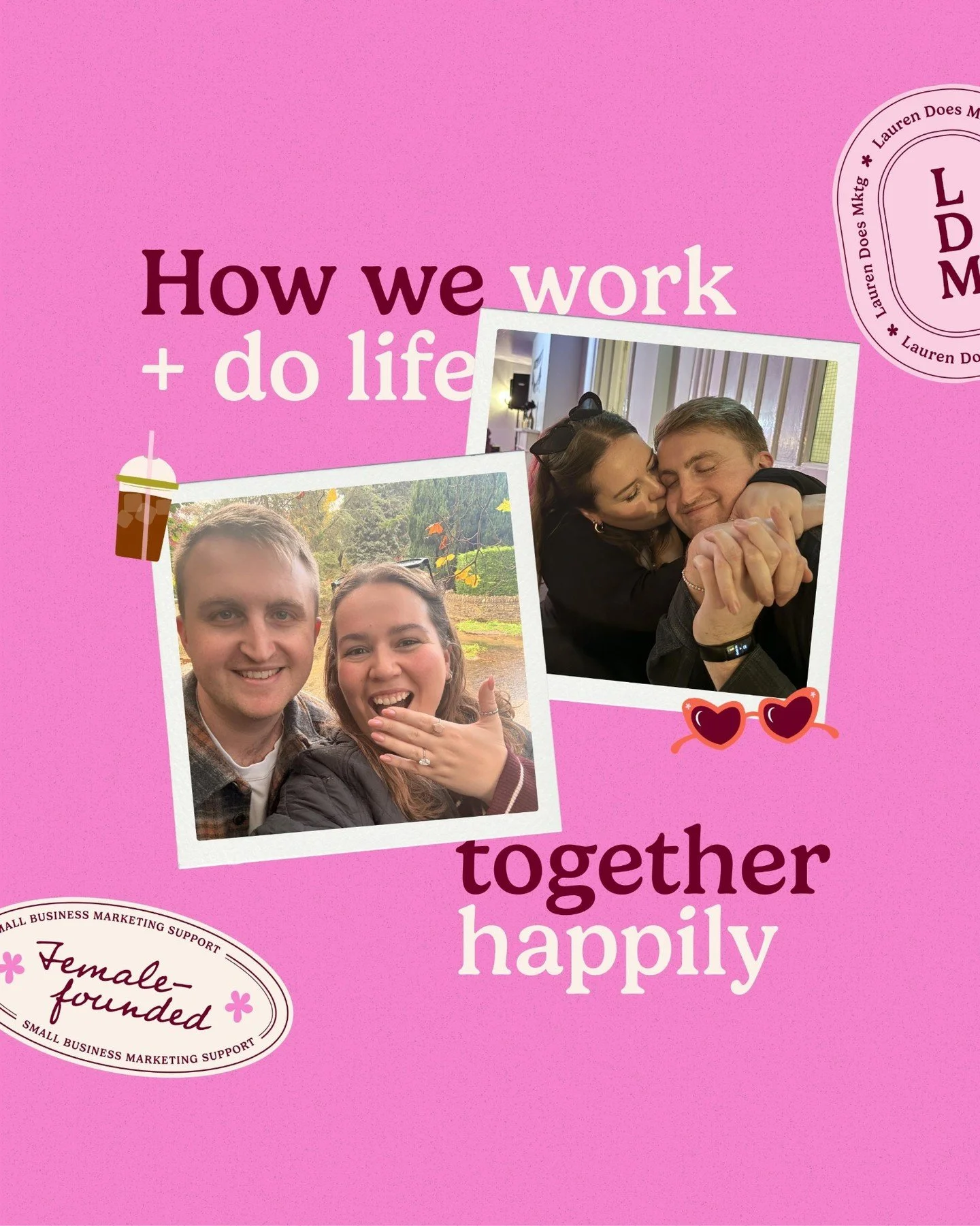 Working together AND living together AND doing life together, recipe for disaster, right?!

Uhhhh wrong&hellip;

We&rsquo;ve been working together for 5 months now &amp; it&rsquo;s going SO WELL, I love having someone to bounce ideas off more + havin