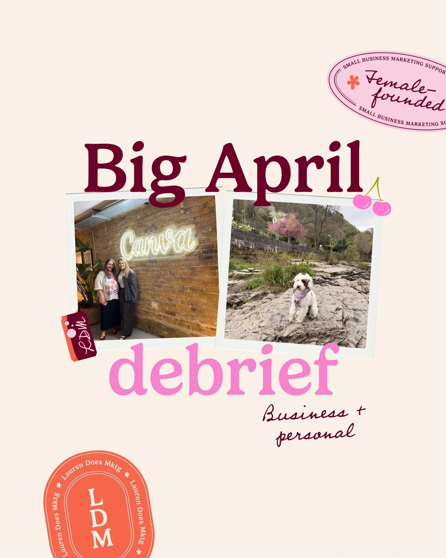The sun&rsquo;s finally out + April was a very sunshine-y month ☀️

Business is feeling good + lots going on outside biz too which is veryyyy fun, a lovely start to Q2!