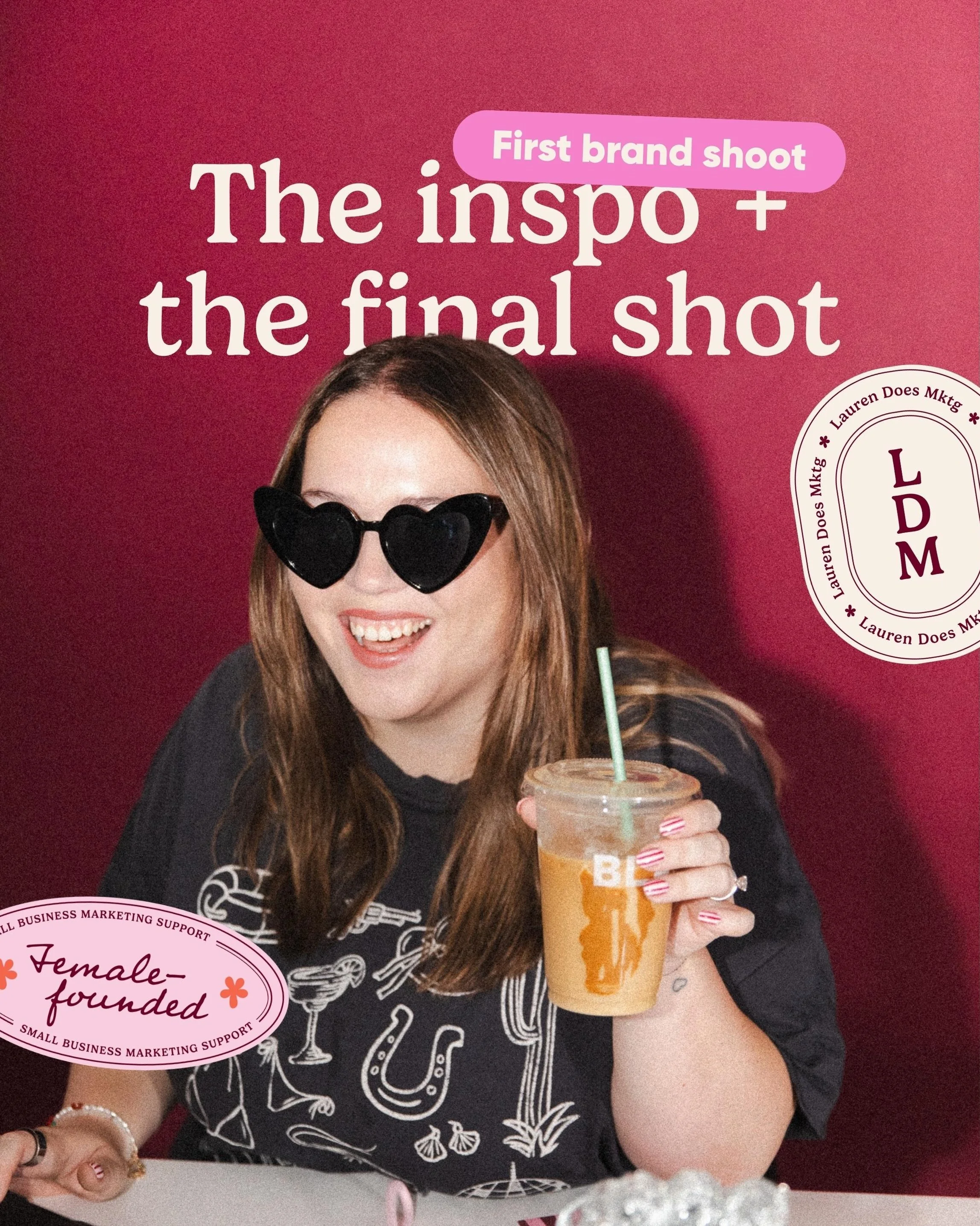 Being a business owner is SO COOL, what the helly?! 🍒🪩🥤

Without being bias, I think @emmaratcliffestudio &amp; I nailed the inspo!!