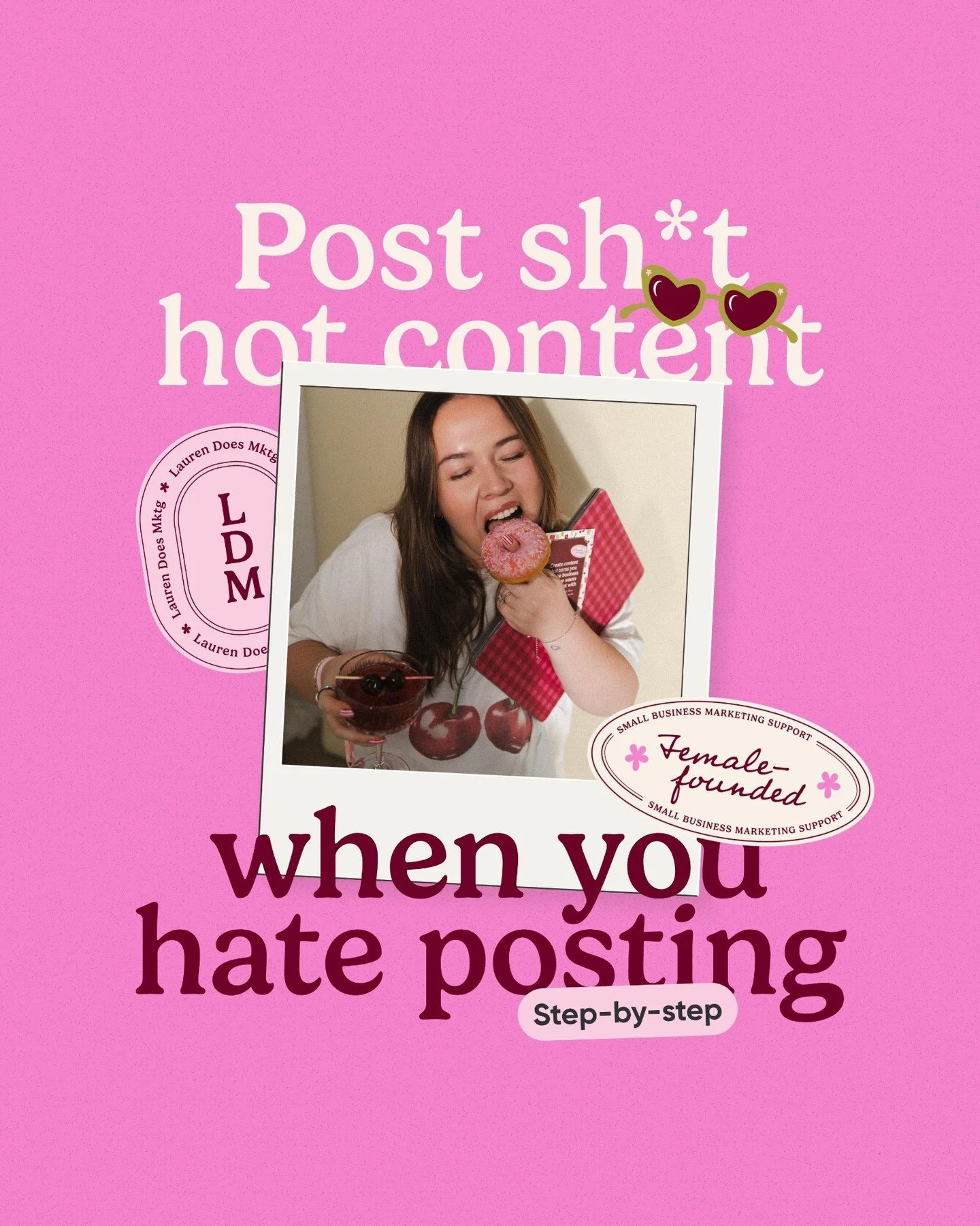 It&rsquo;s time we made creating content for your business FUN again 🍒

(+ bring in those dreamy clients at the same time!)