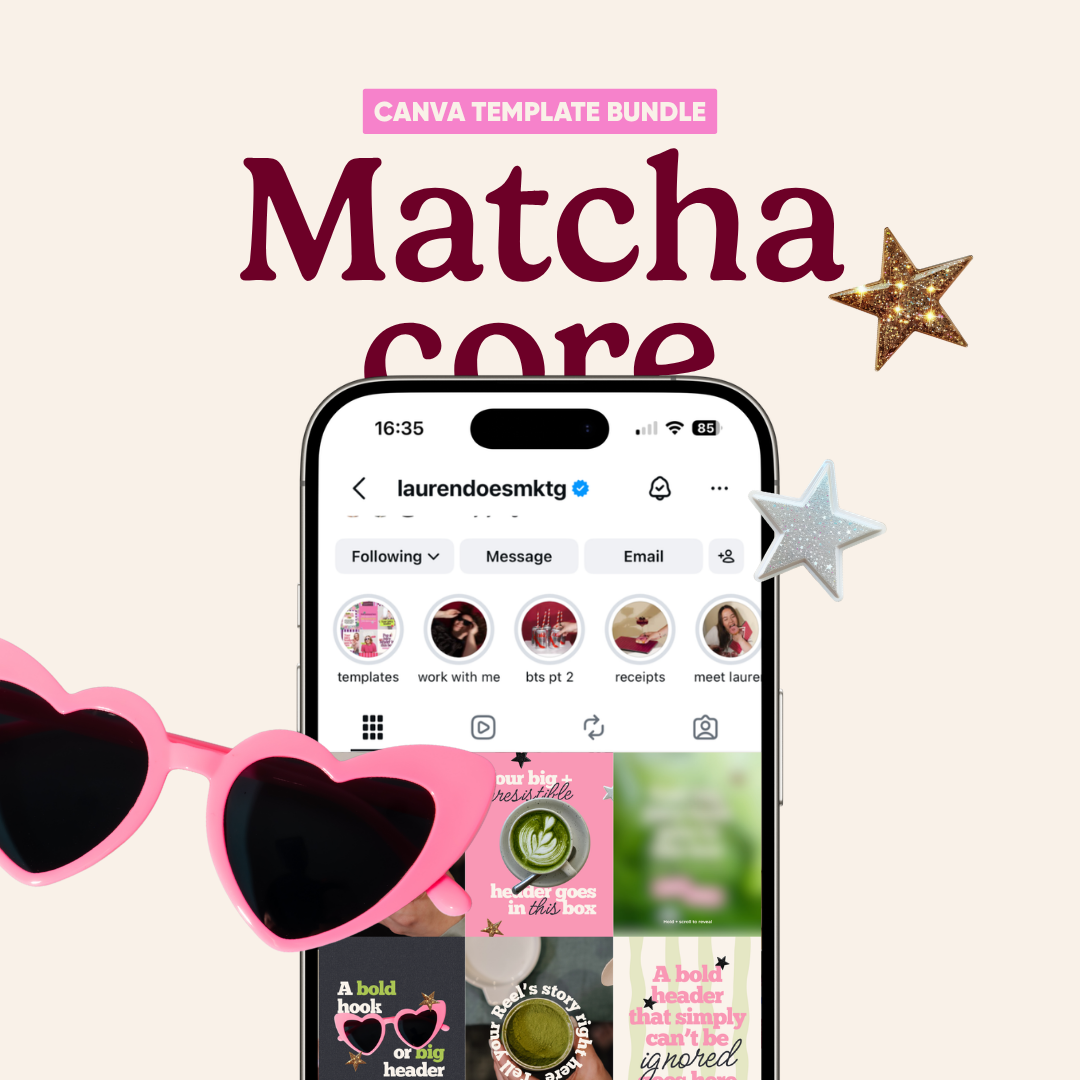 Matcha Core | Canva Template Bundle