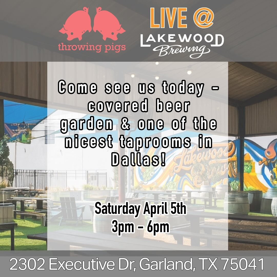 Look, you can stay at home and be sad about the rain. Or come have a beer in one of the nicest breweries in Dallas. You do you :)