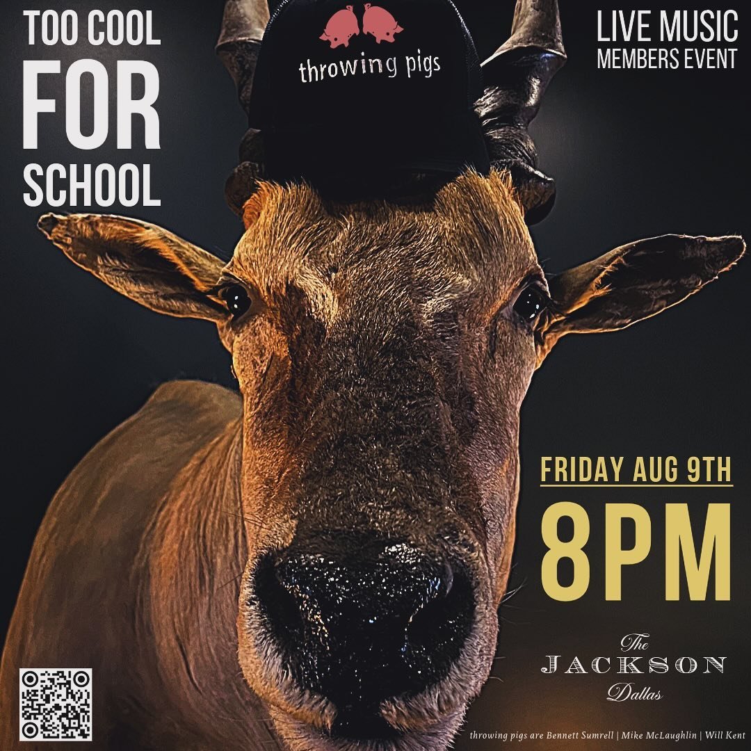 Next show @thejackson8541 on Friday Aug 9th @ 8pm.