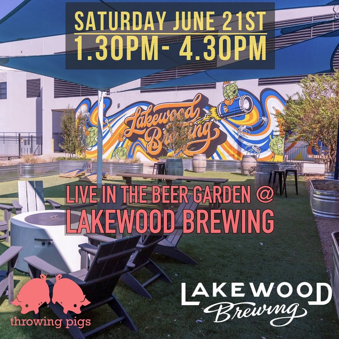 Today at our favorite beer garden @lakewoodbrewing !