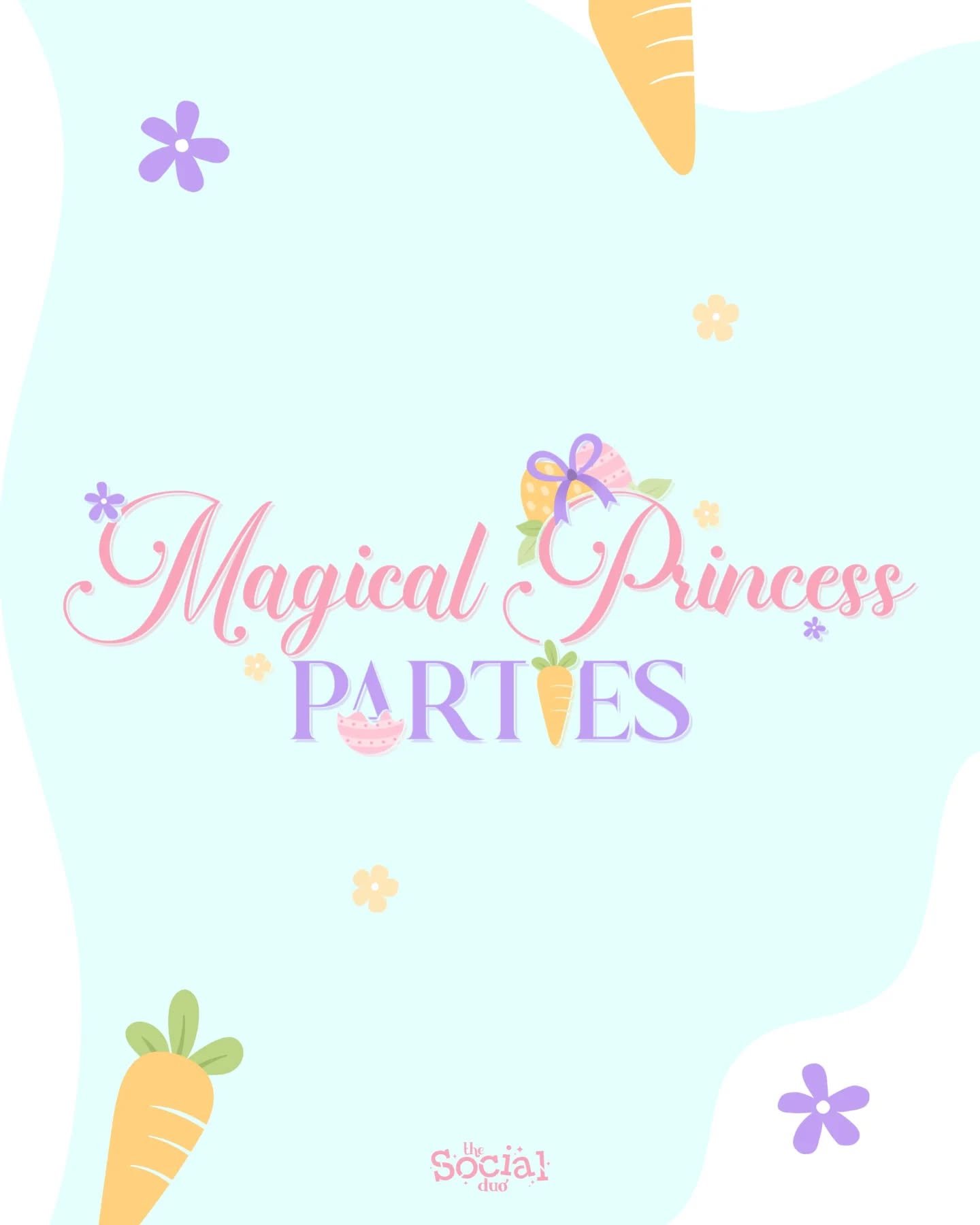 Pure Easter cuteness for @magicalprincesspartiesessex 

We've created all their seasonal logos, making sure their branding looks magical all year round.

Only two slots left for these at &pound;35 and they always go fast. DM us now to secure yours be