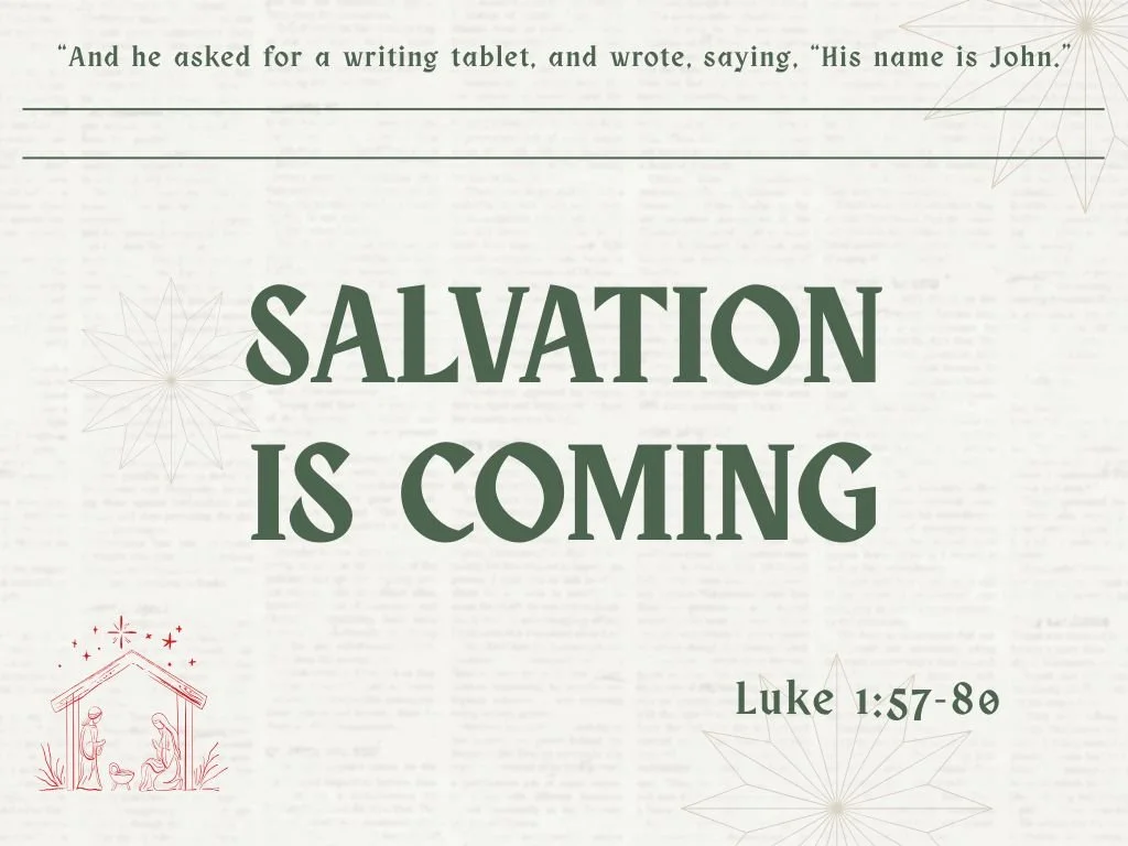 Salvation is Coming: Two Essential Practices for Christmas and Beyond