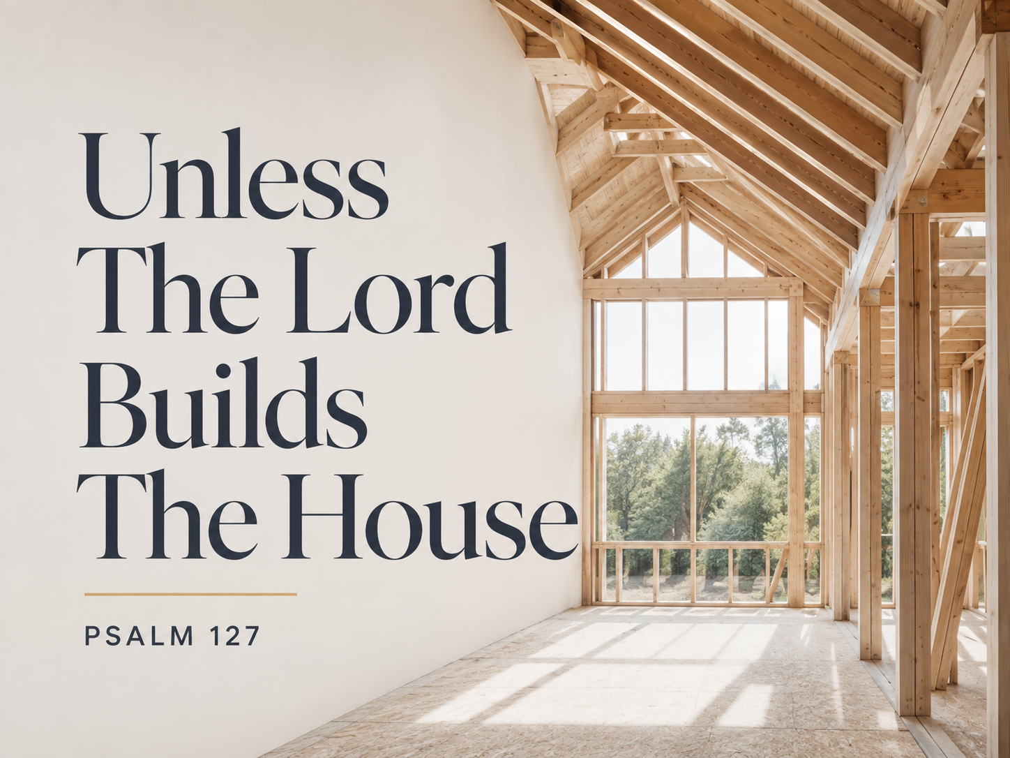 Unless the Lord Builds the House: What Psalm 127 Teaches Us About Work, Worry, and Family