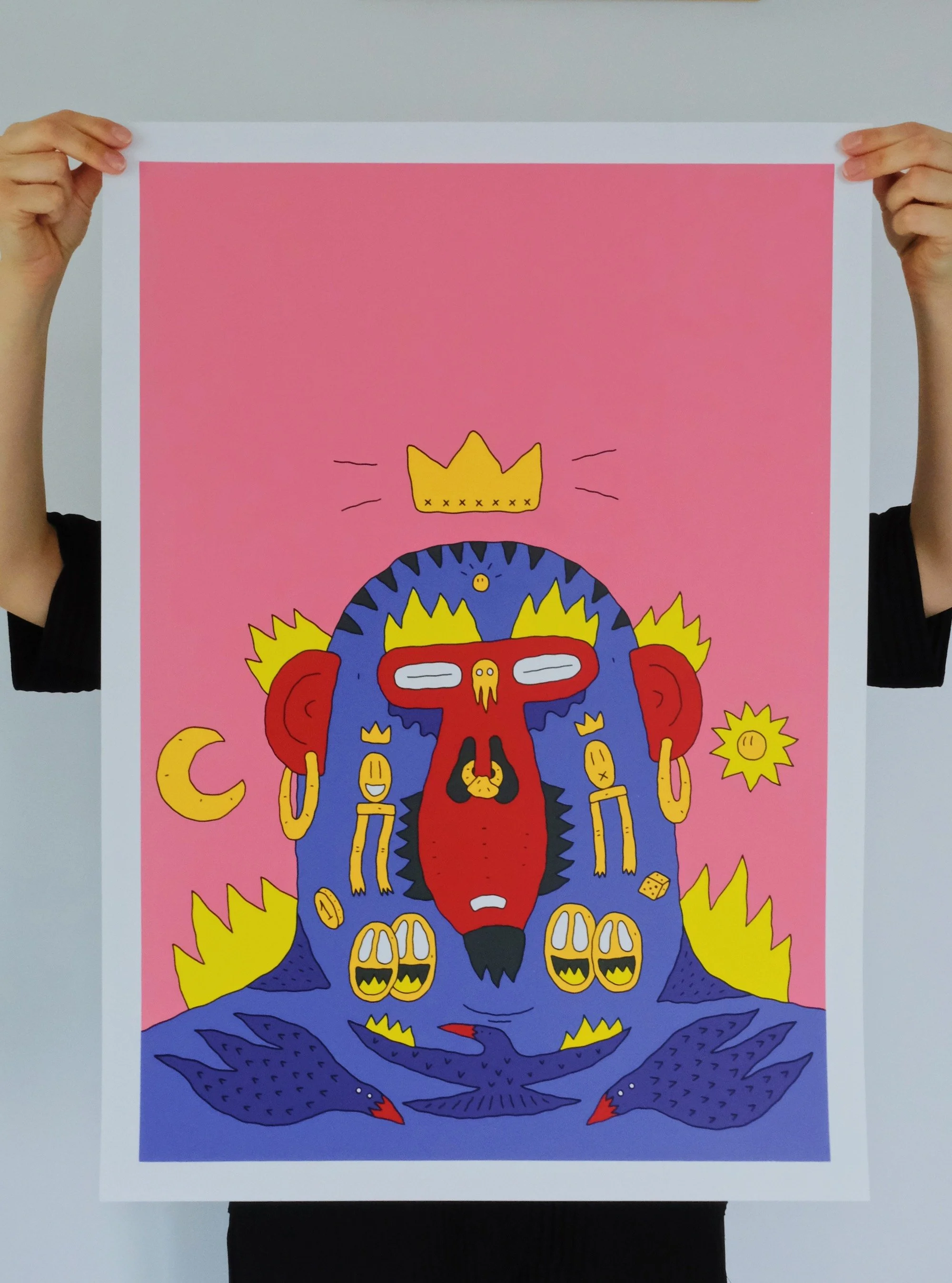 Sancho_Croissant Lover, Silkscreen Print.JPG