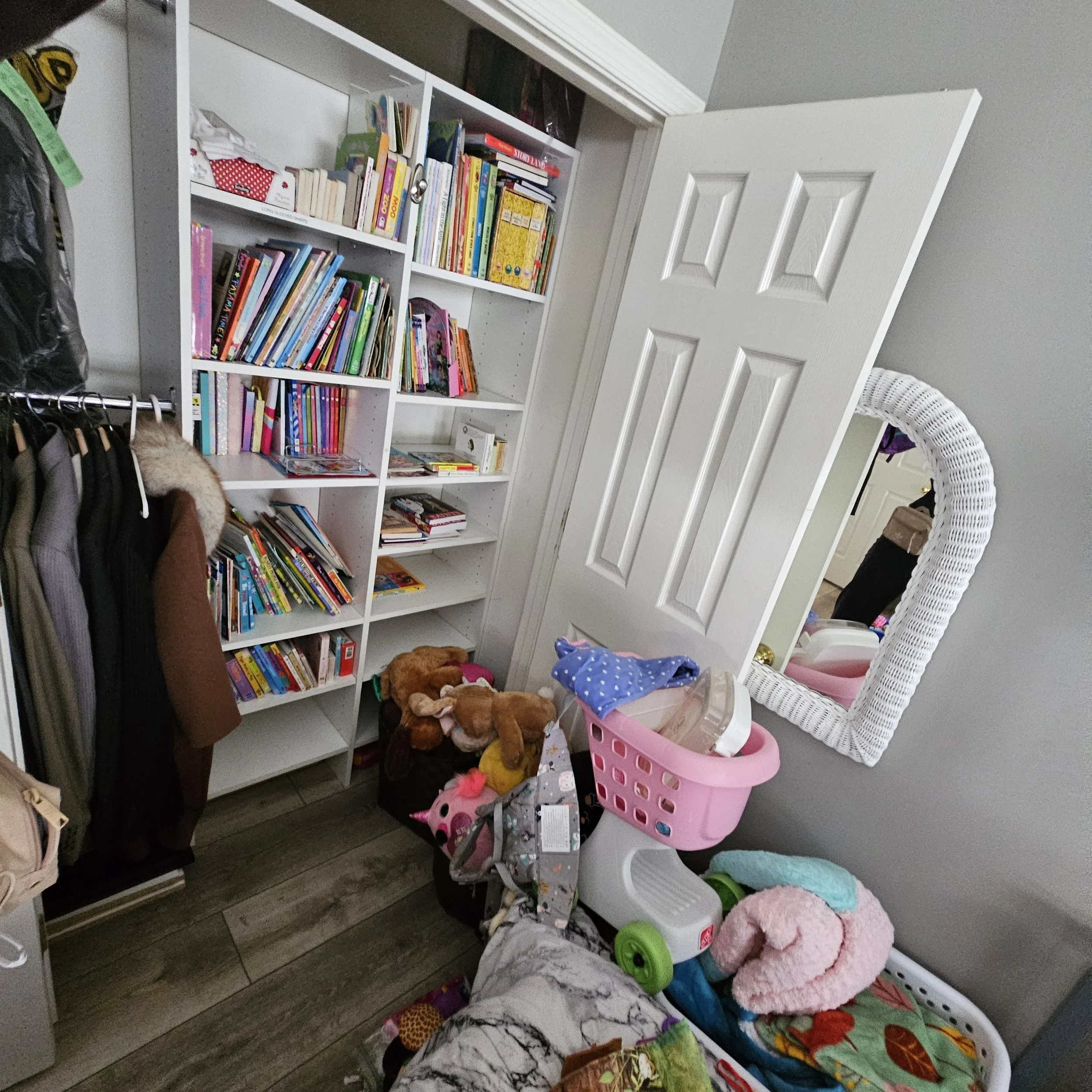 Toy closet organization by an Ellicott City,  Maryland professional organizer.
