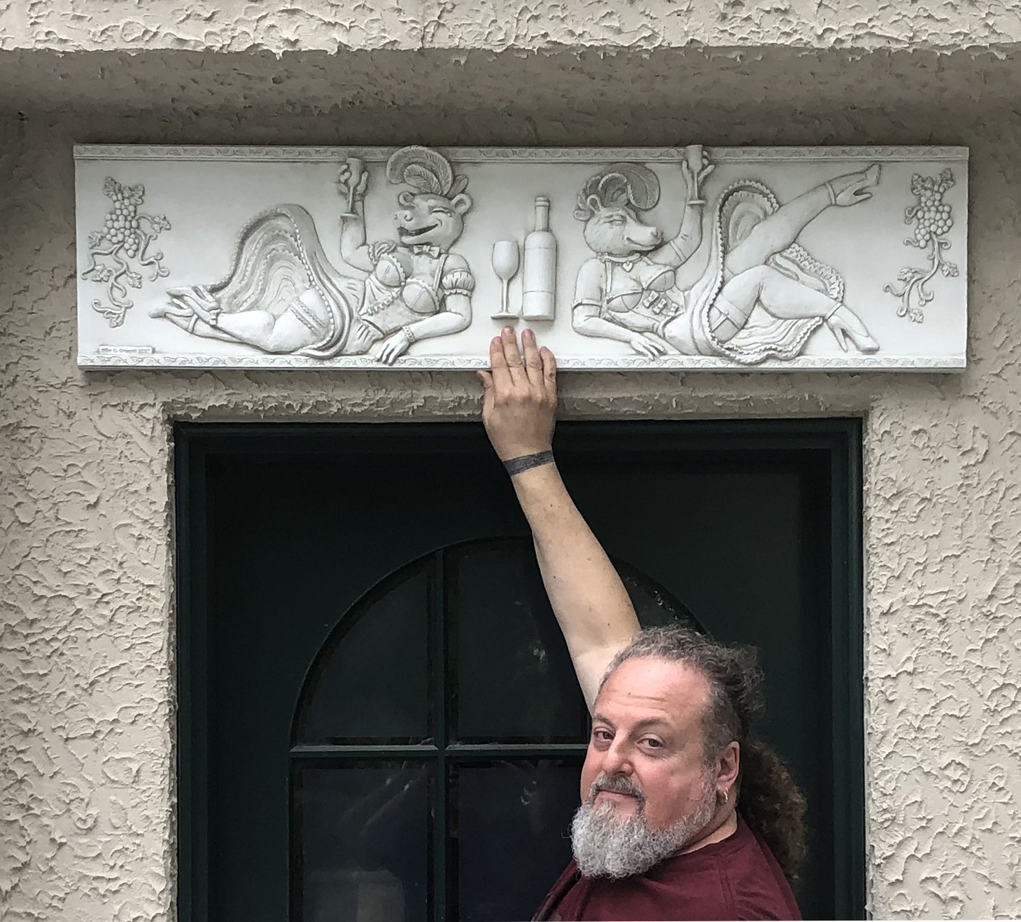 Can Can Bear plaque in place.jpg