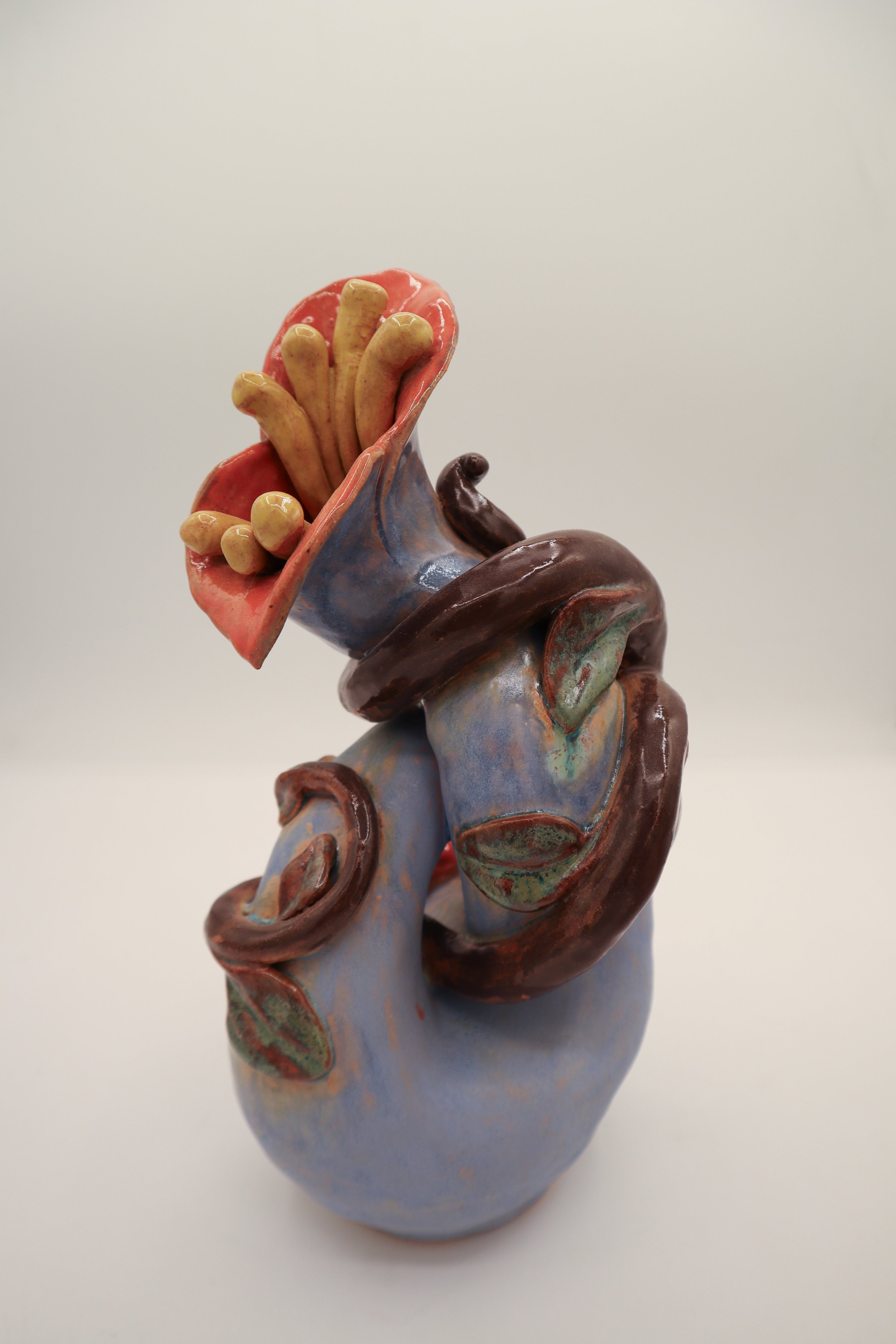 Maggie Jones, "Wild Thing (Blue)" stoneware, electric, 2026