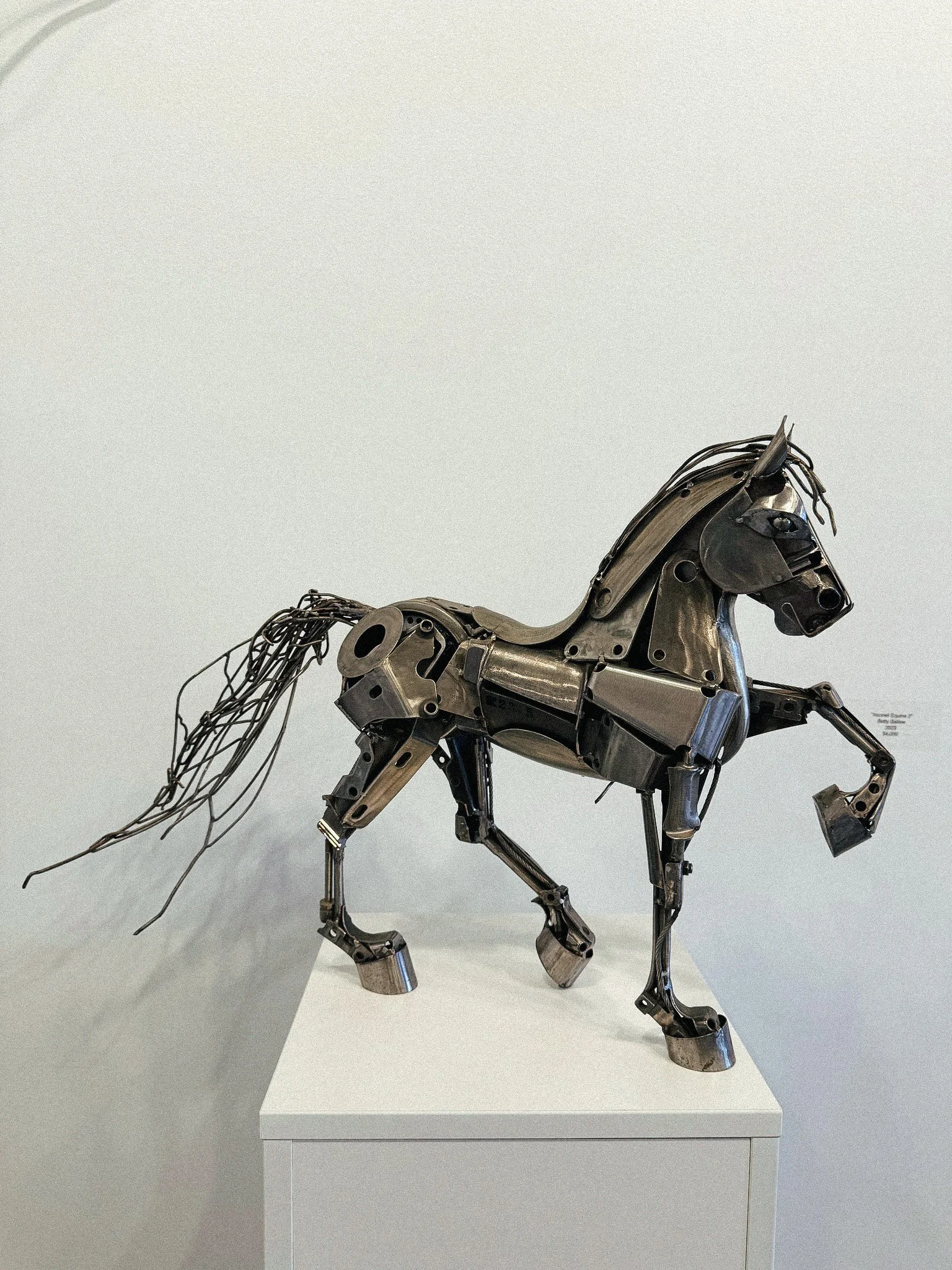 Betty Ballew, "Inconel Equine," metal, 2024