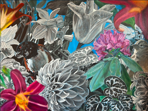 "Projection Landscape", 2026, acrylic on canvas, 30"x40" 