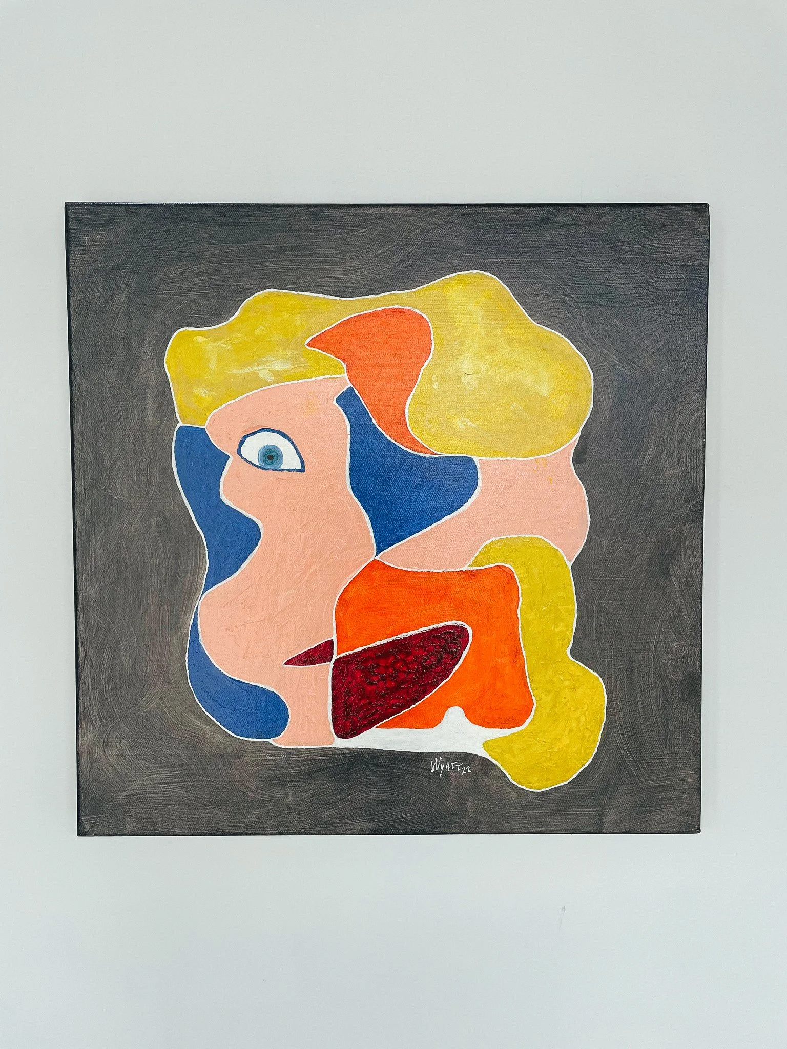 John Wyatt, "Untitled," 24"x24", acrylic on canvas, 2022