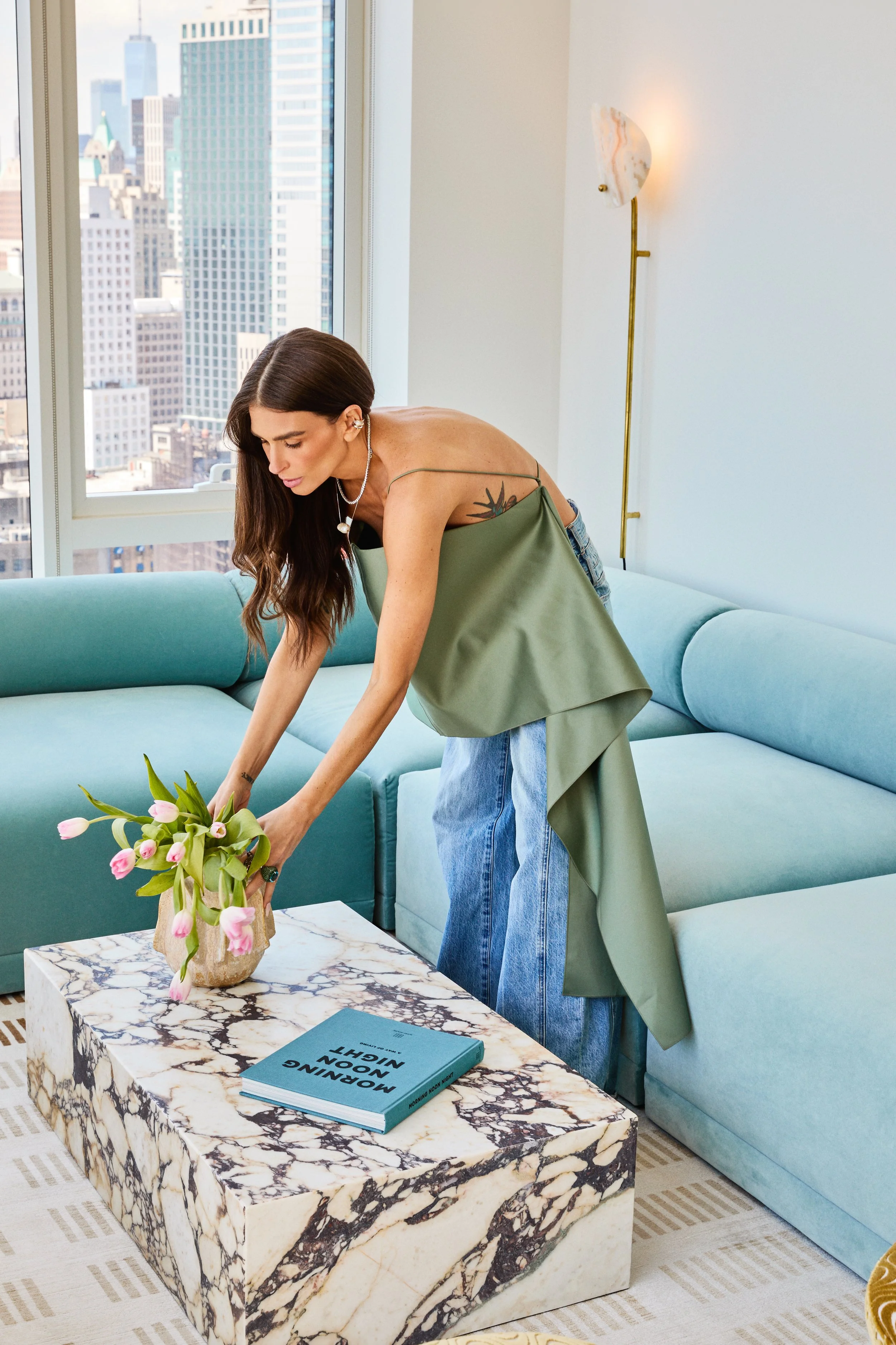 Rebecca styling a residential interior