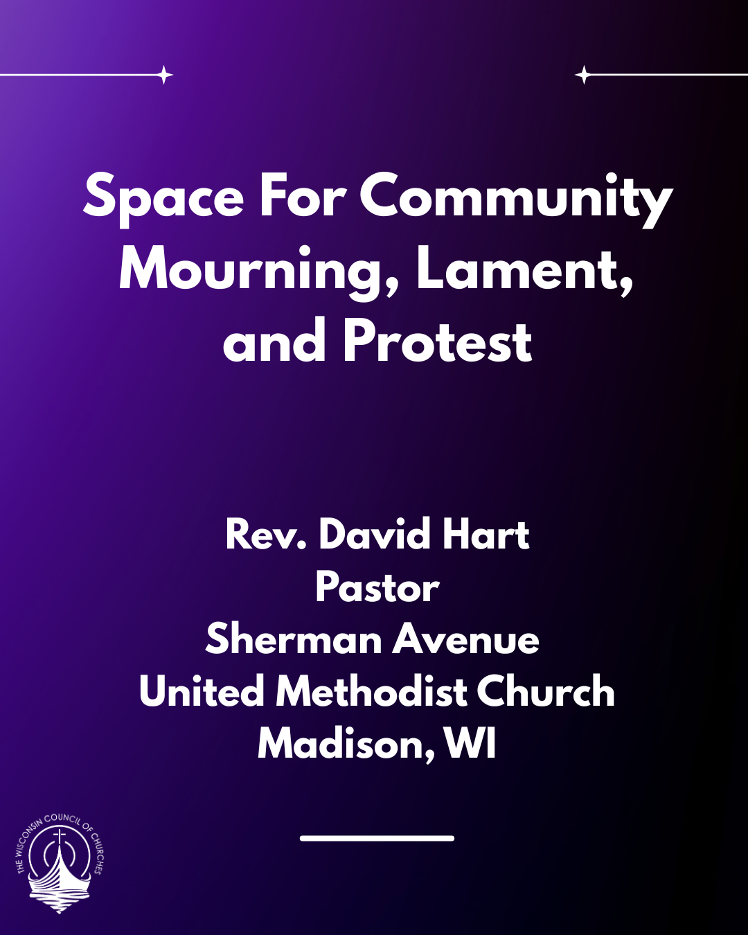 Space For Community Mourning, Lament, and Protest