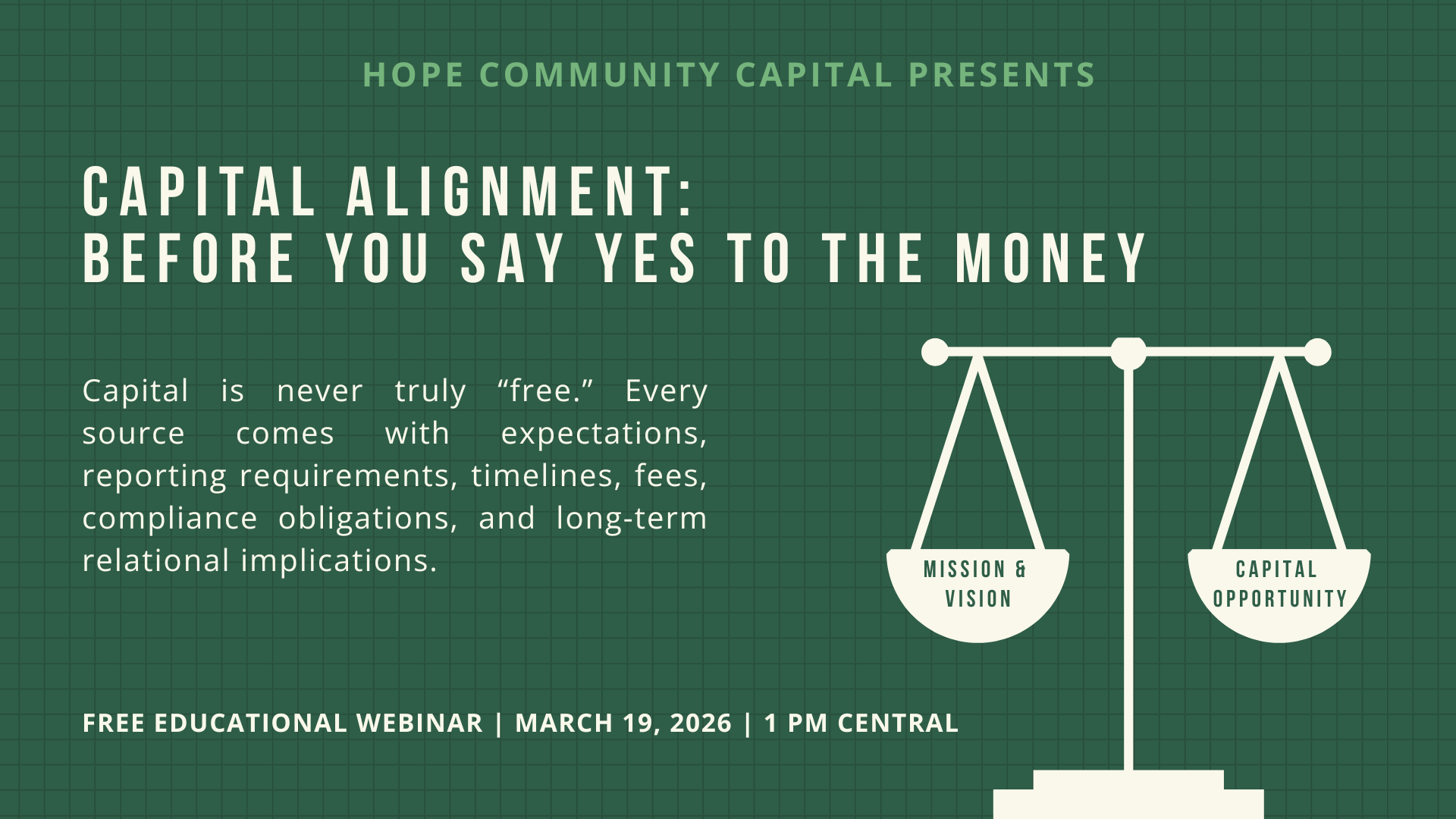 Capital Alignment: Before You Say Yes to the Money