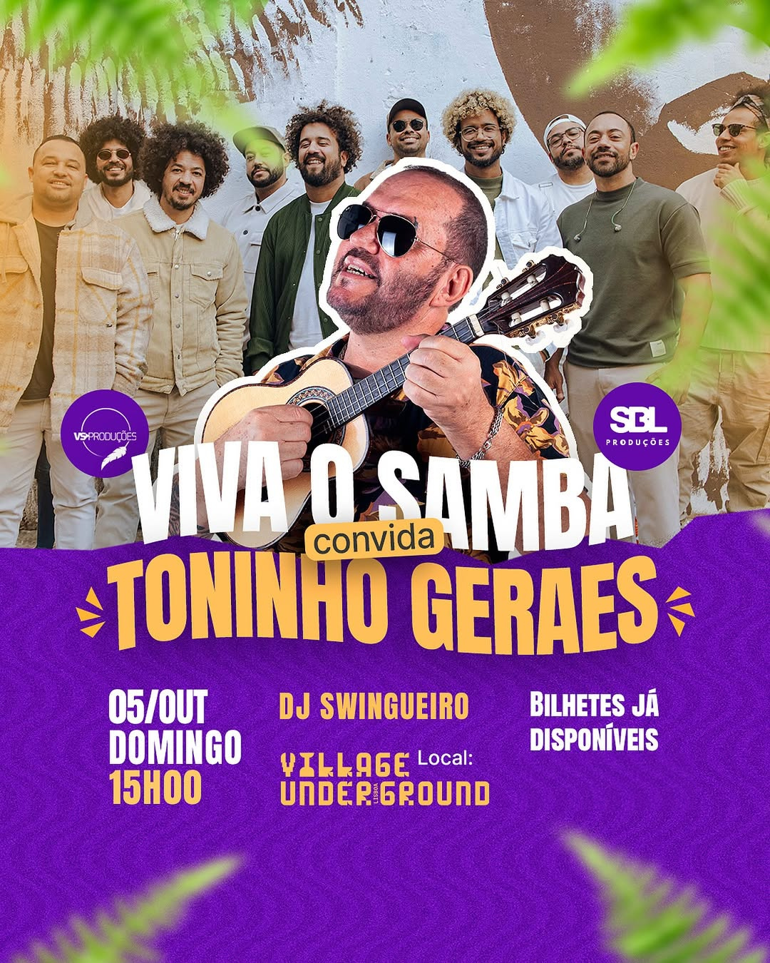 RODA VIVA O SAMBA CONVIDA TONINHO GERAES + DJ SWINGUEIRO
