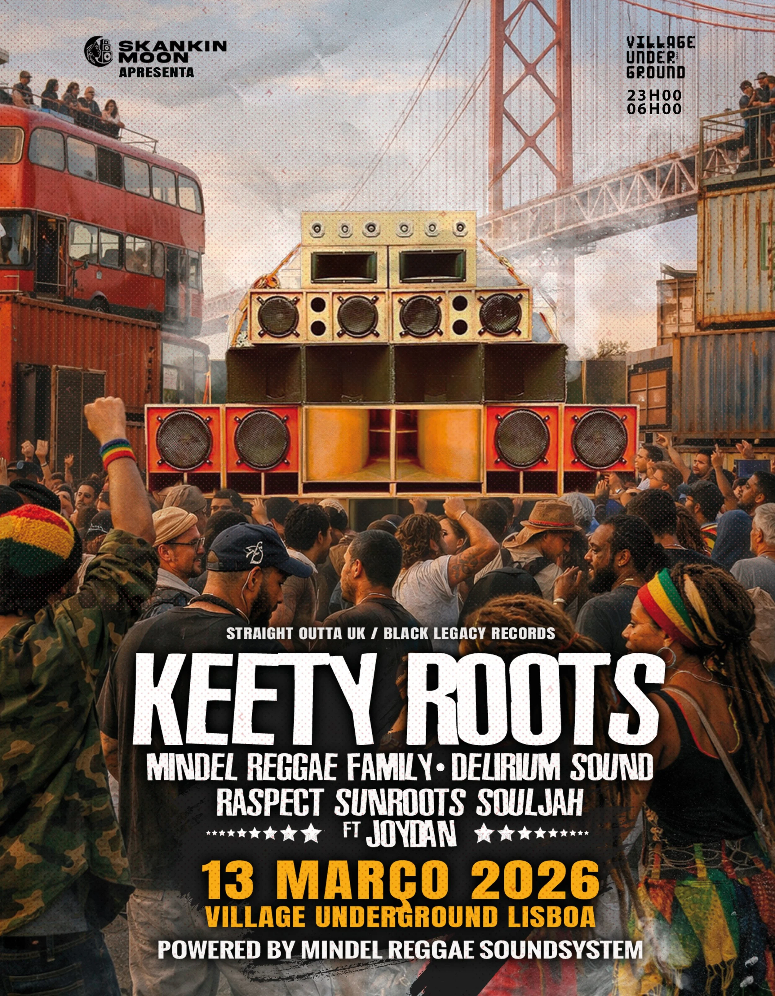 SKANKIN'MOON APRESENTA KEETY ROOTS (UK) | POWERED BY MINDEL REGGAE SOUNDSYSTEM