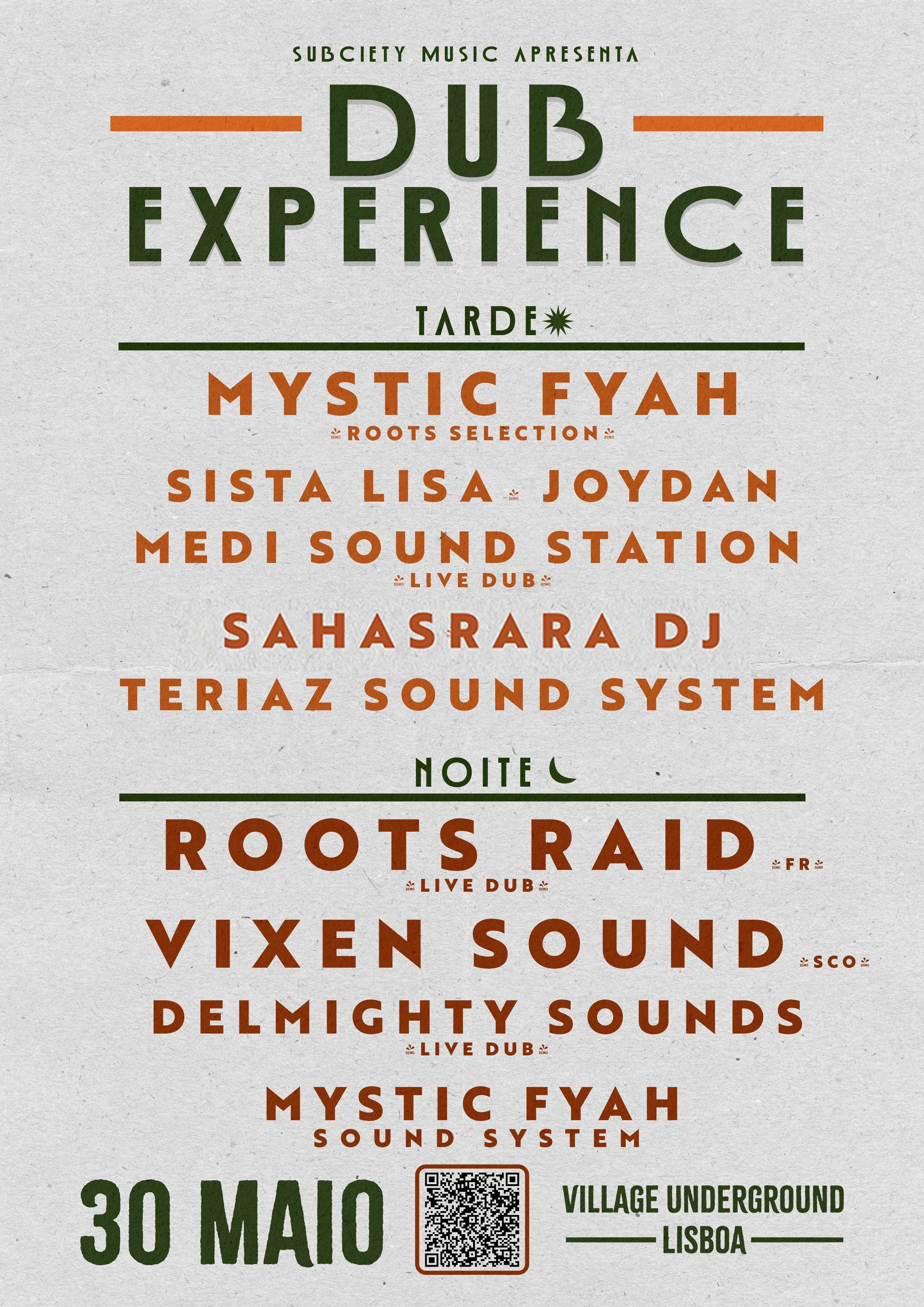 DUB EXPERIENCE #6 - ESPECIAL ANIVERSÁRIO MYSTIC FYAH