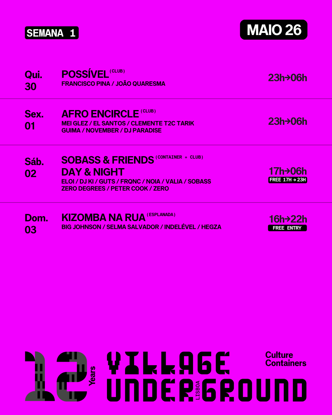 SEMANA #01 MAIO