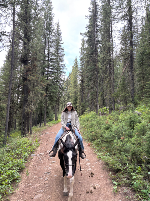 Picture of Hailie on her horse