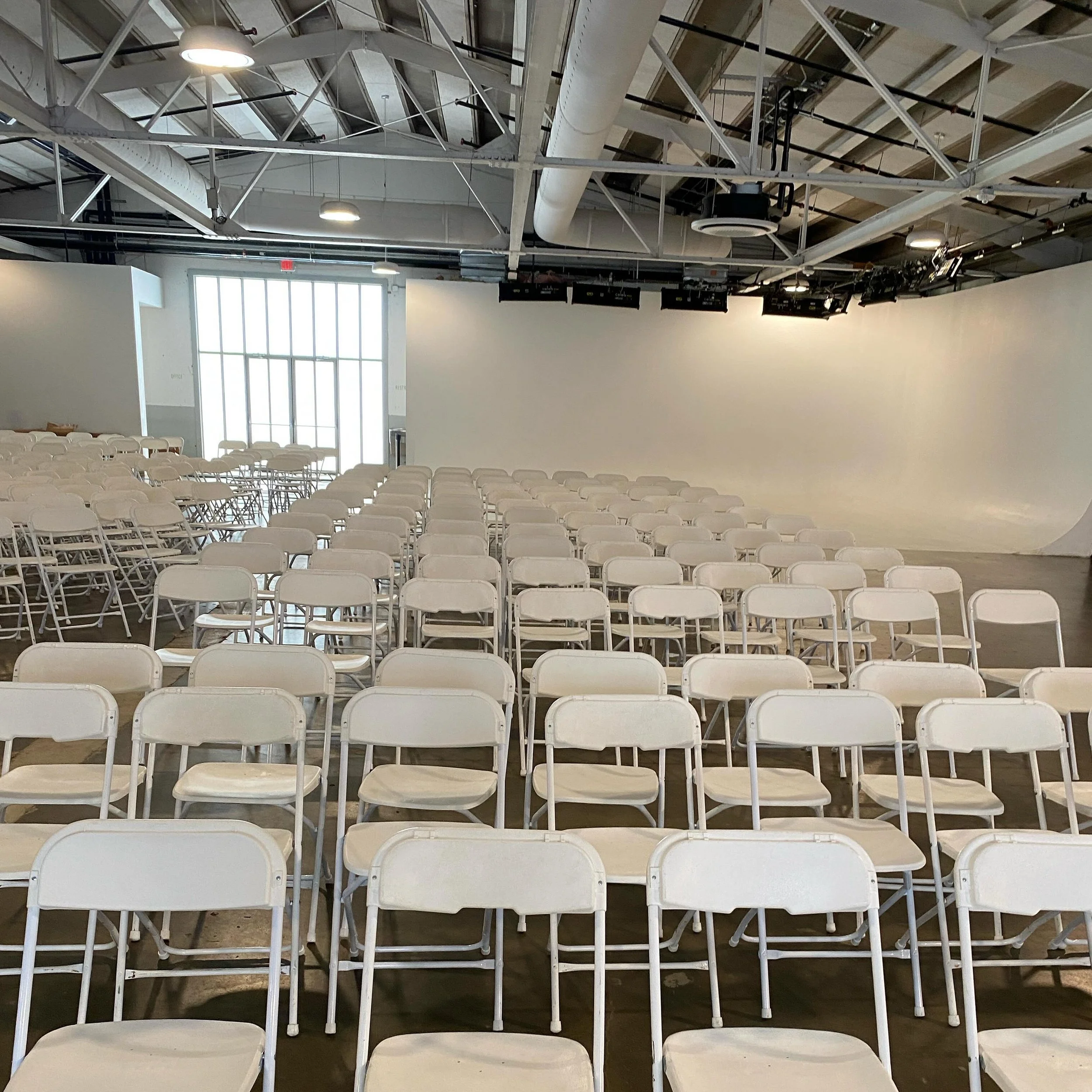 We&rsquo;ve officially made it halfway through SXSW and we&rsquo;re still smiling! We celebrated by setting up a sea of white plastic folding chairs for a screening later tonight. We are so so thankful to be part of your events in any way no matter h