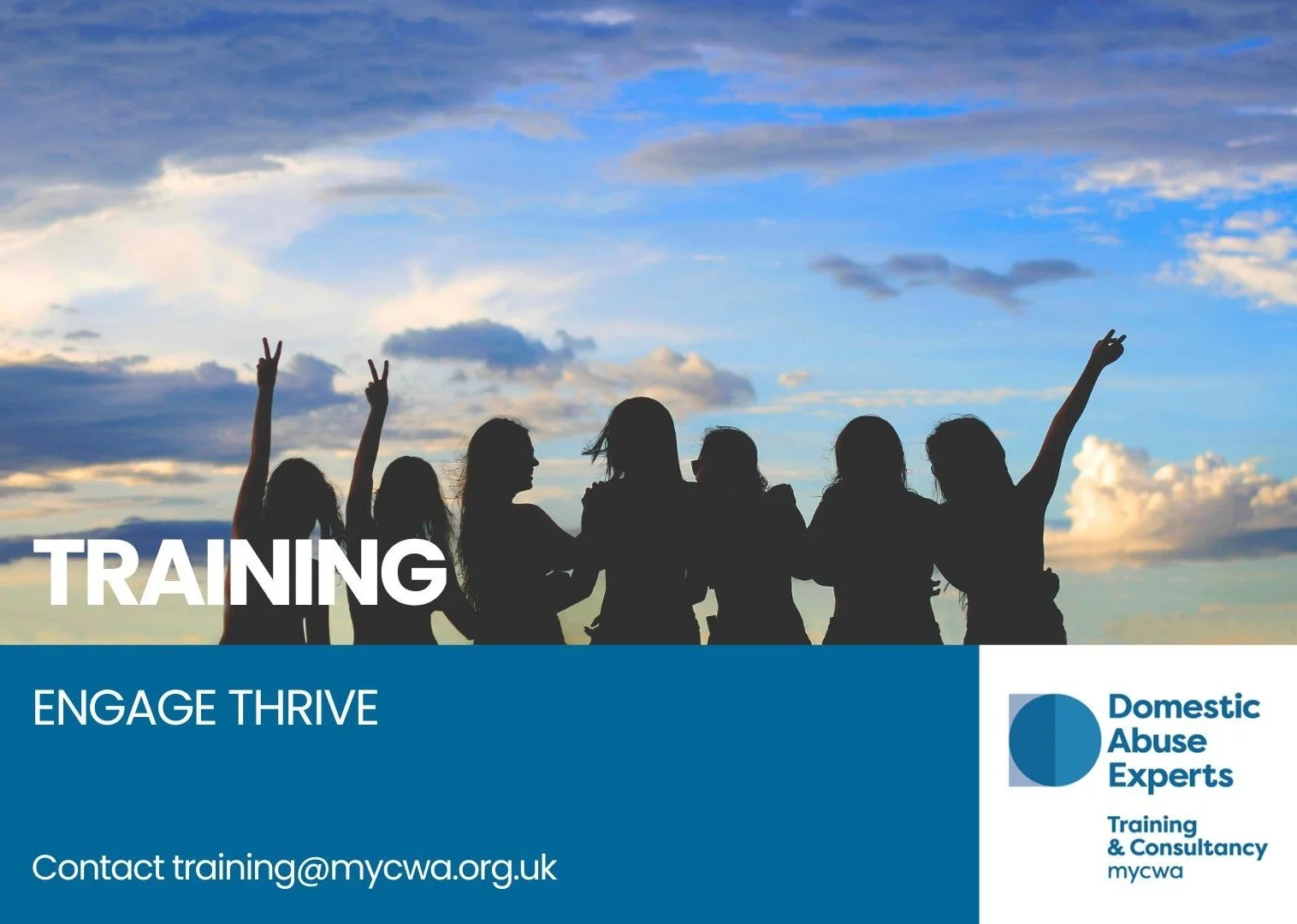 Training Poster for THRIVE against domestic abuse