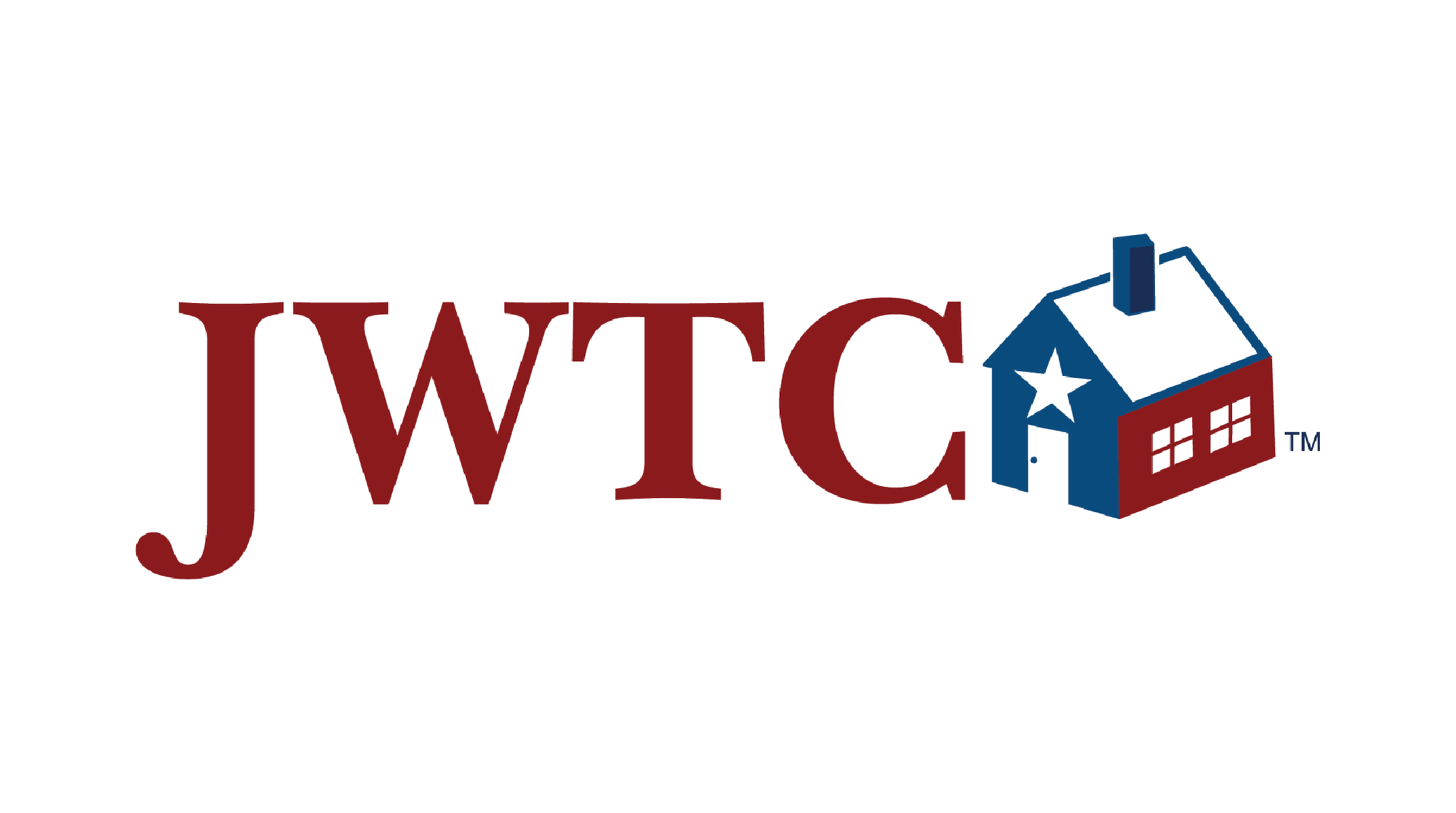 Logo for the television show 'Joe Worsley & The Chase House' featuring red and blue text and a house illustration with a star and American flag theme.