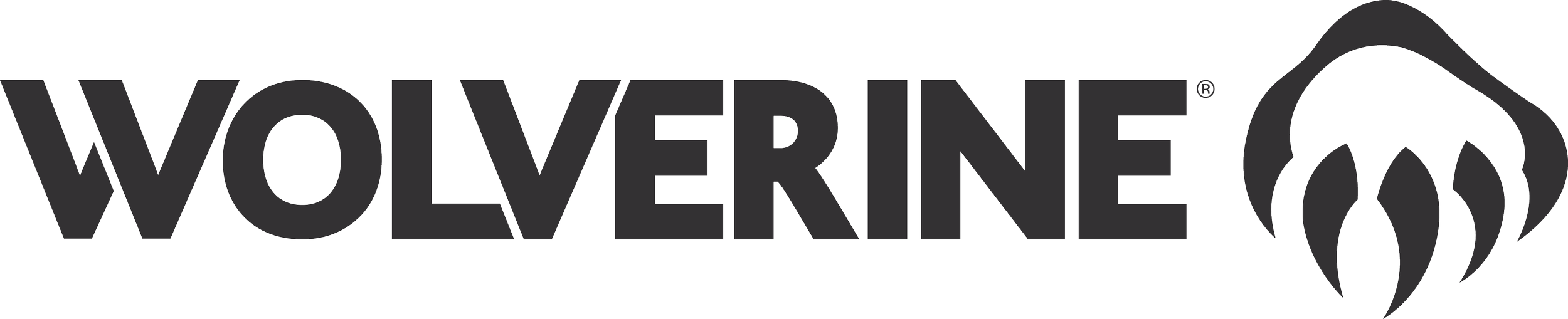 Wolverine logo featuring the word 'Wolverine' in bold letters and a stylized wolf head logo on the right.