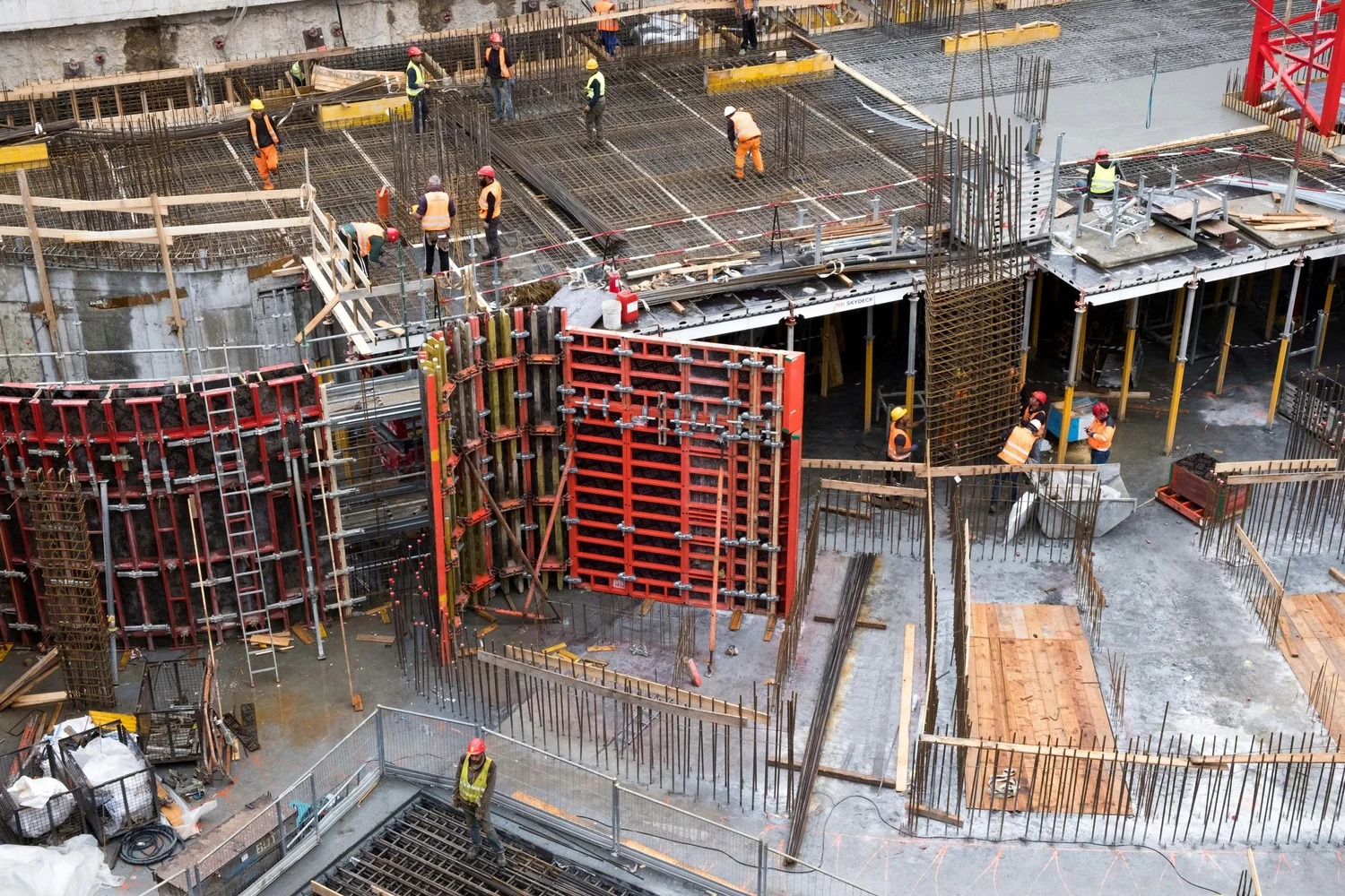 Construction jobsite managed by SLM Smart Labor Management