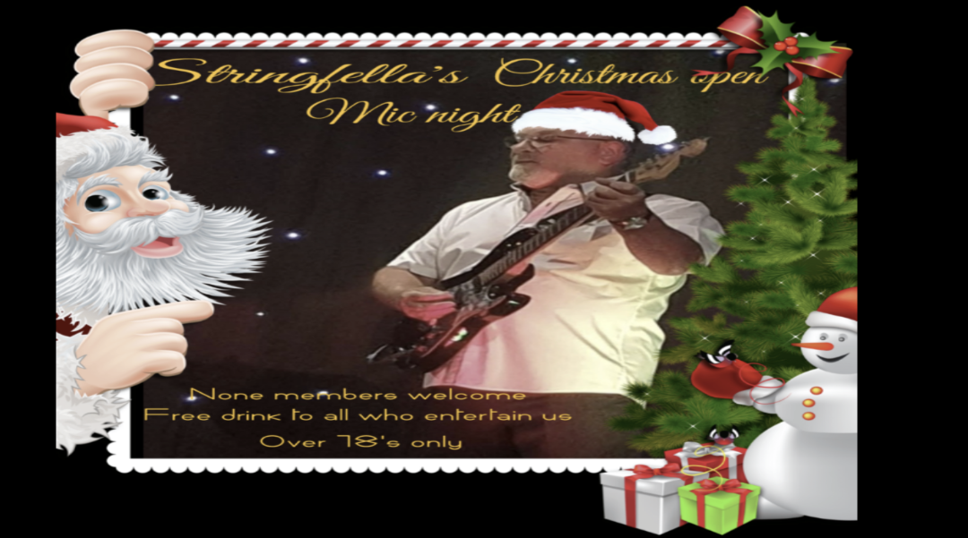 Christmas open mic night 