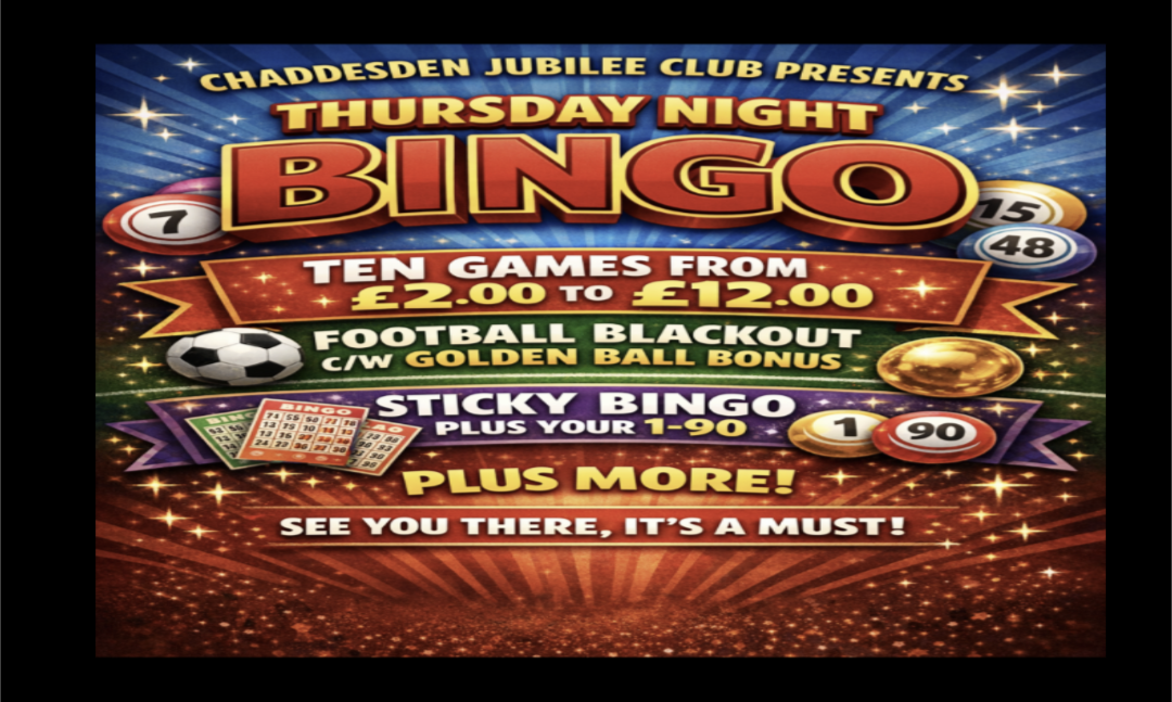 THURSDAY NIGHT BINGO CLUB 