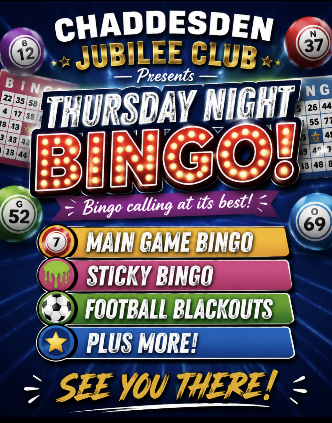 Thursday night bingo club 