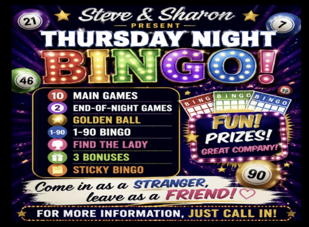 Thursday night bingo 