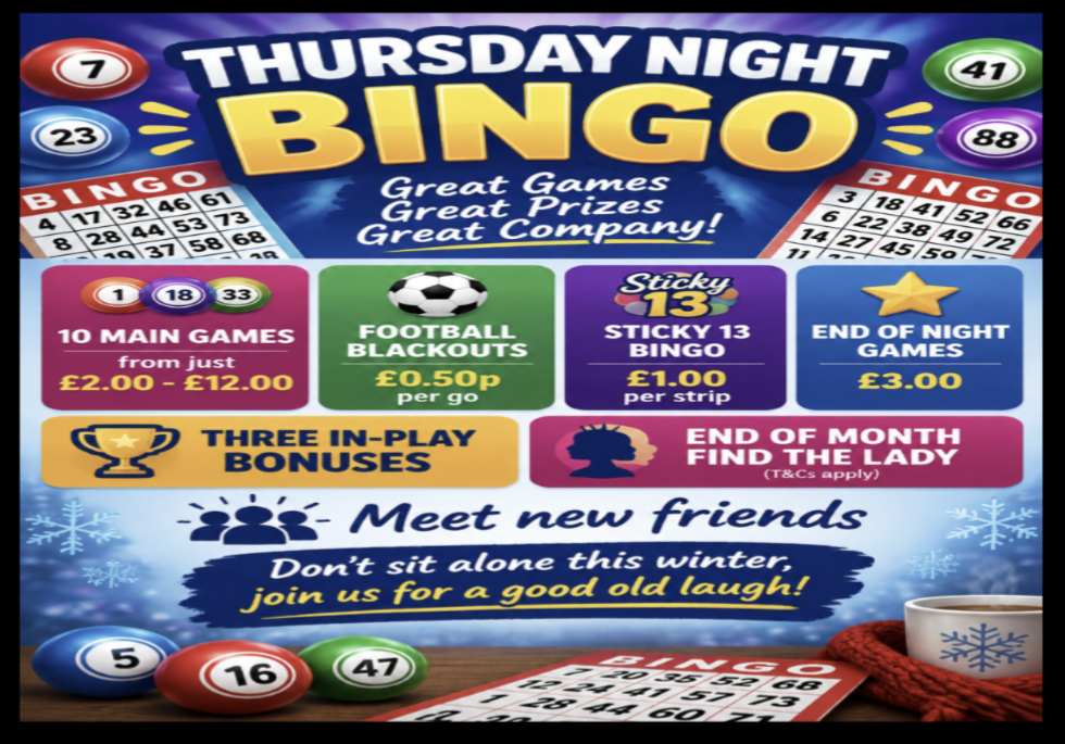 Thursday night bingo 
